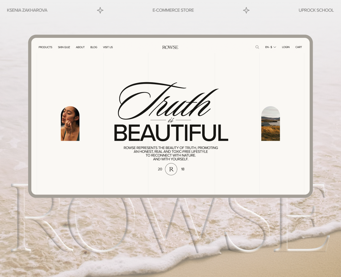 ROWSE e-commerce website redesign concept — Интерфейсы, Брендинг на Dprofile