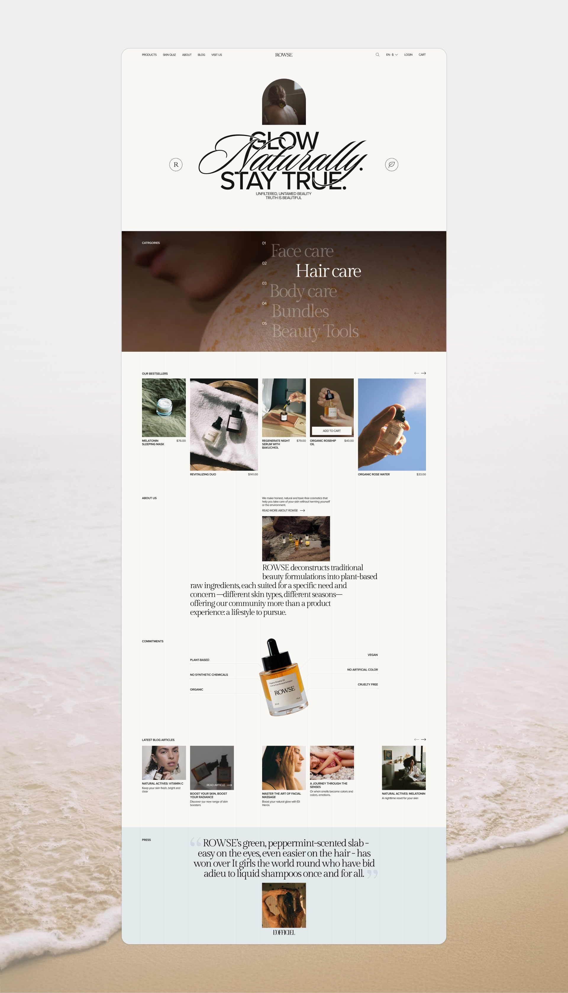 ROWSE e-commerce website redesign concept — Изображение №2 — Интерфейсы, Брендинг на Dprofile