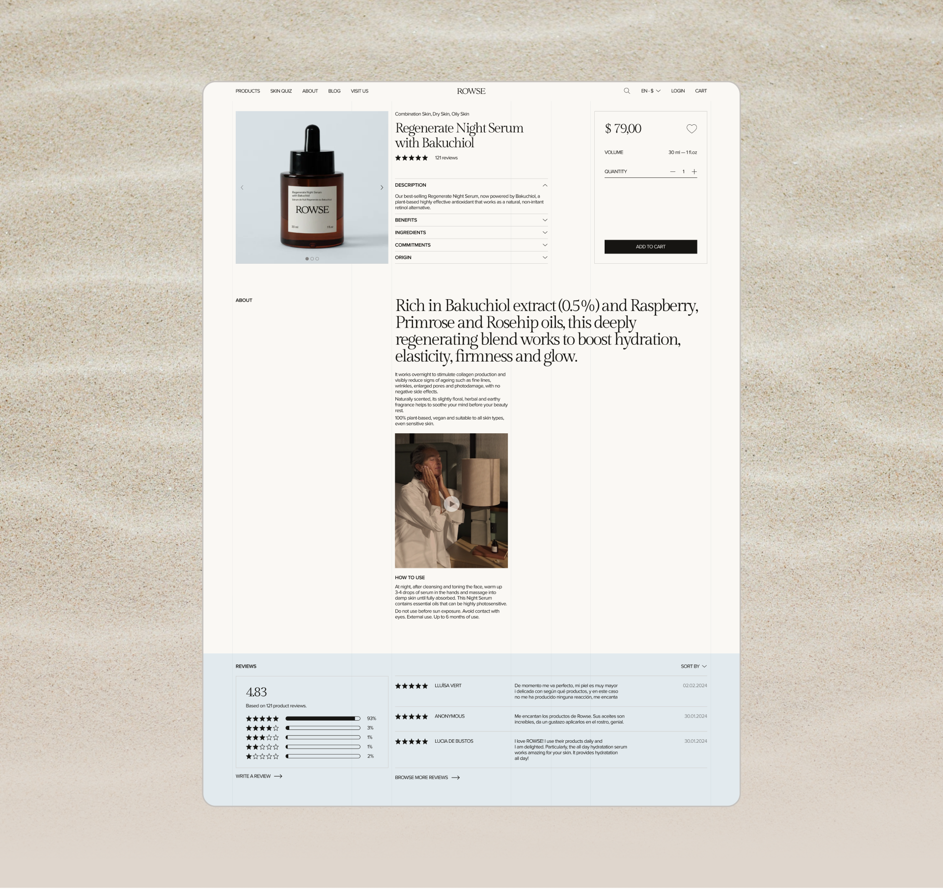 ROWSE e-commerce website redesign concept — Изображение №4 — Интерфейсы, Брендинг на Dprofile