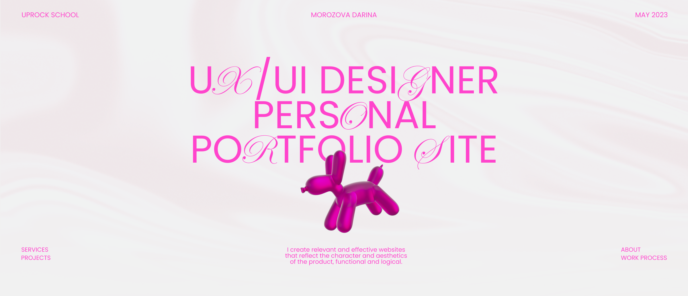 Personal Portfolio — Изображение №1 — Интерфейсы на Dprofile