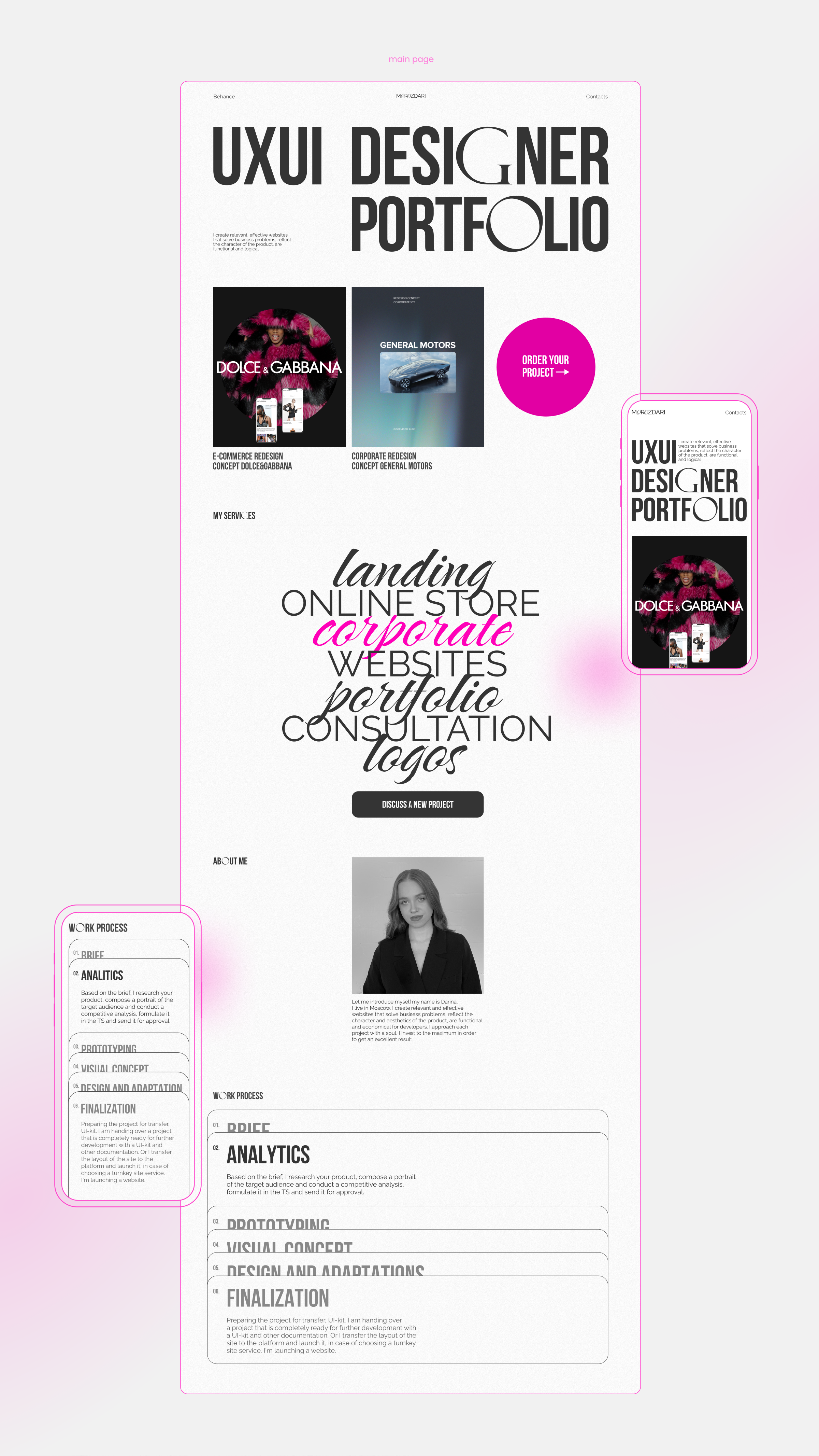 Personal Portfolio — Изображение №2 — Интерфейсы на Dprofile