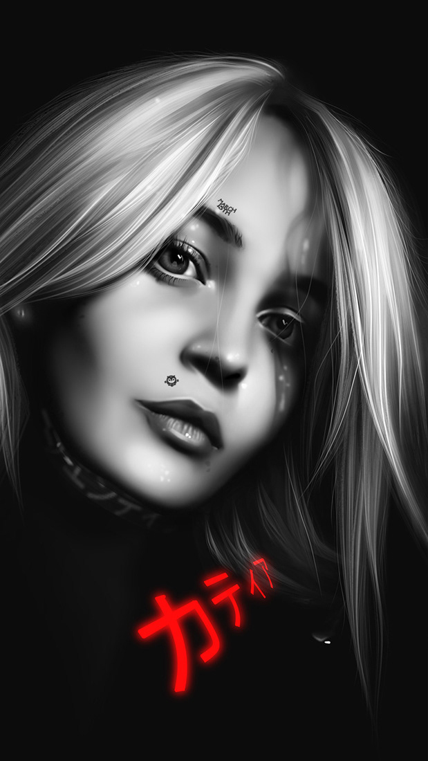 Katya. Portrait by photo. Digital art — Изображение №1 — Иллюстрация на Dprofile