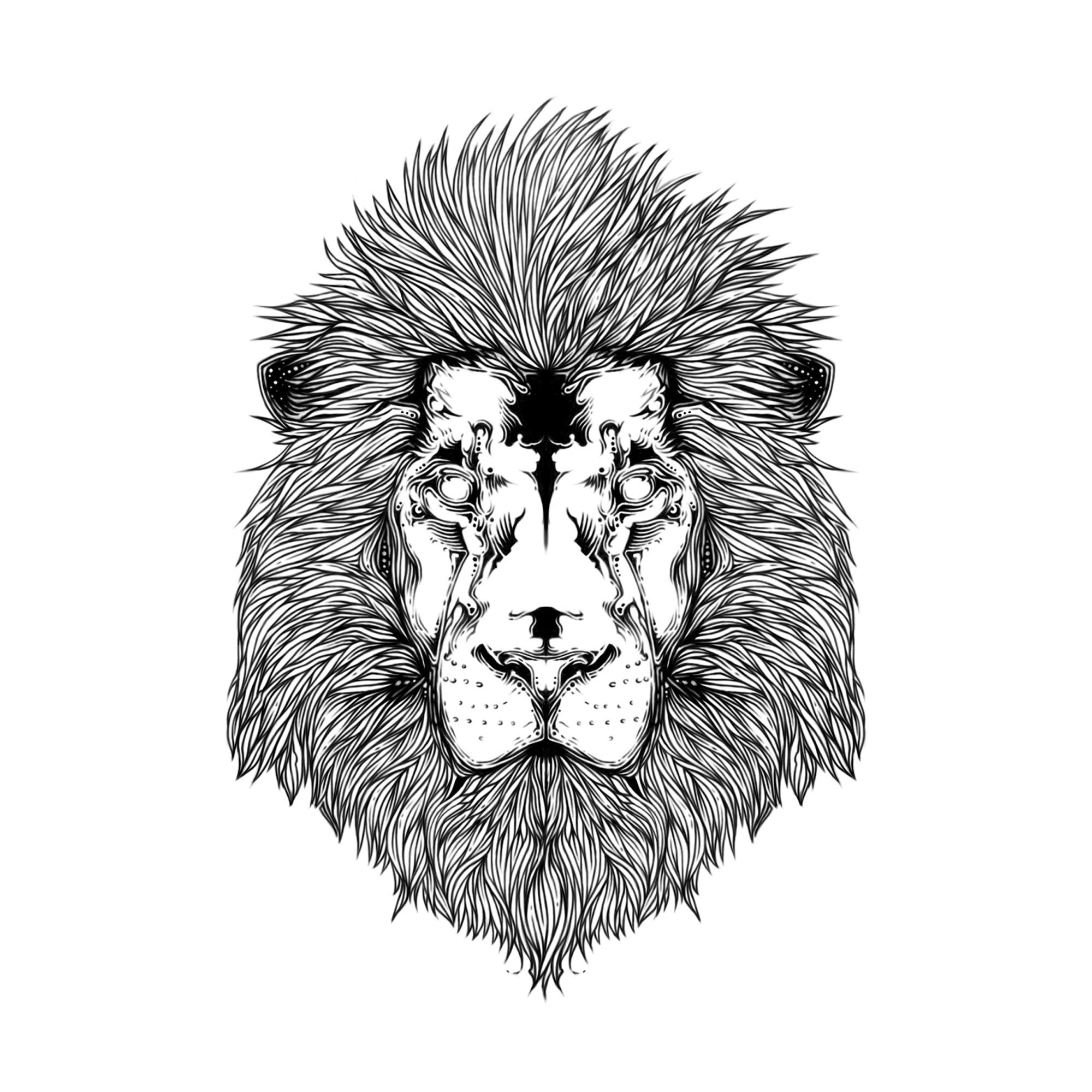 The Abstract Lion. T-shirt Design — Изображение №2 — Иллюстрация на Dprofile