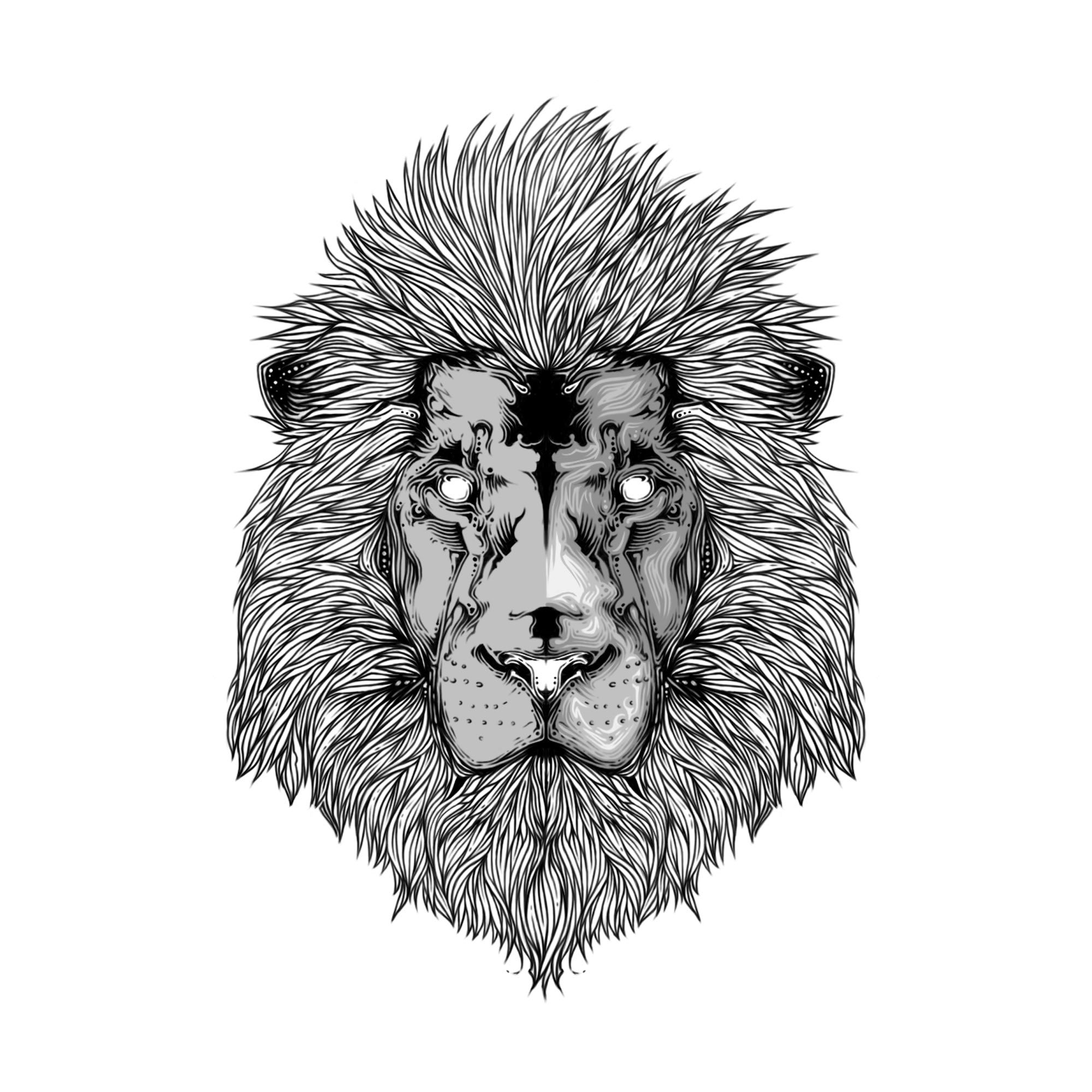 The Abstract Lion. T-shirt Design — Изображение №3 — Иллюстрация на Dprofile