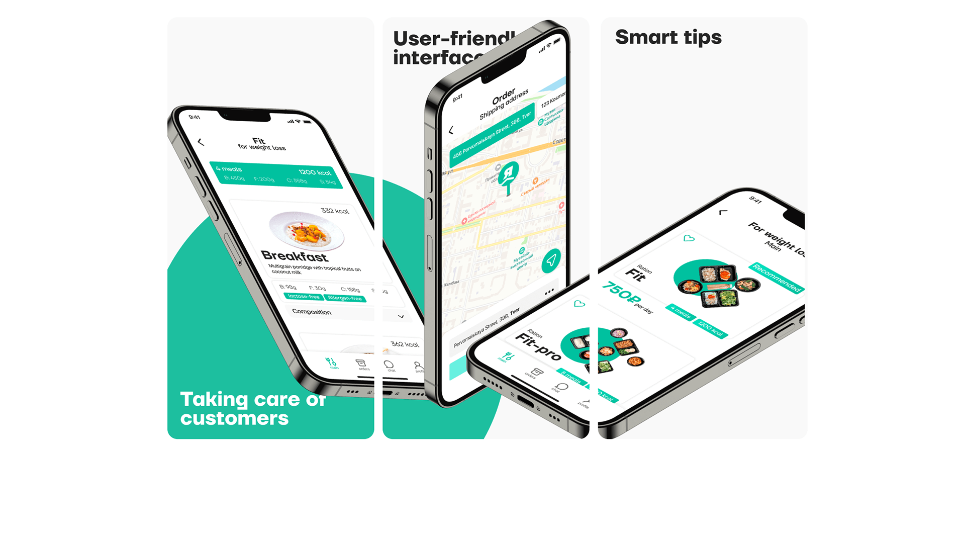 Healthy food delivery app — Изображение №2 — Интерфейсы на Dprofile
