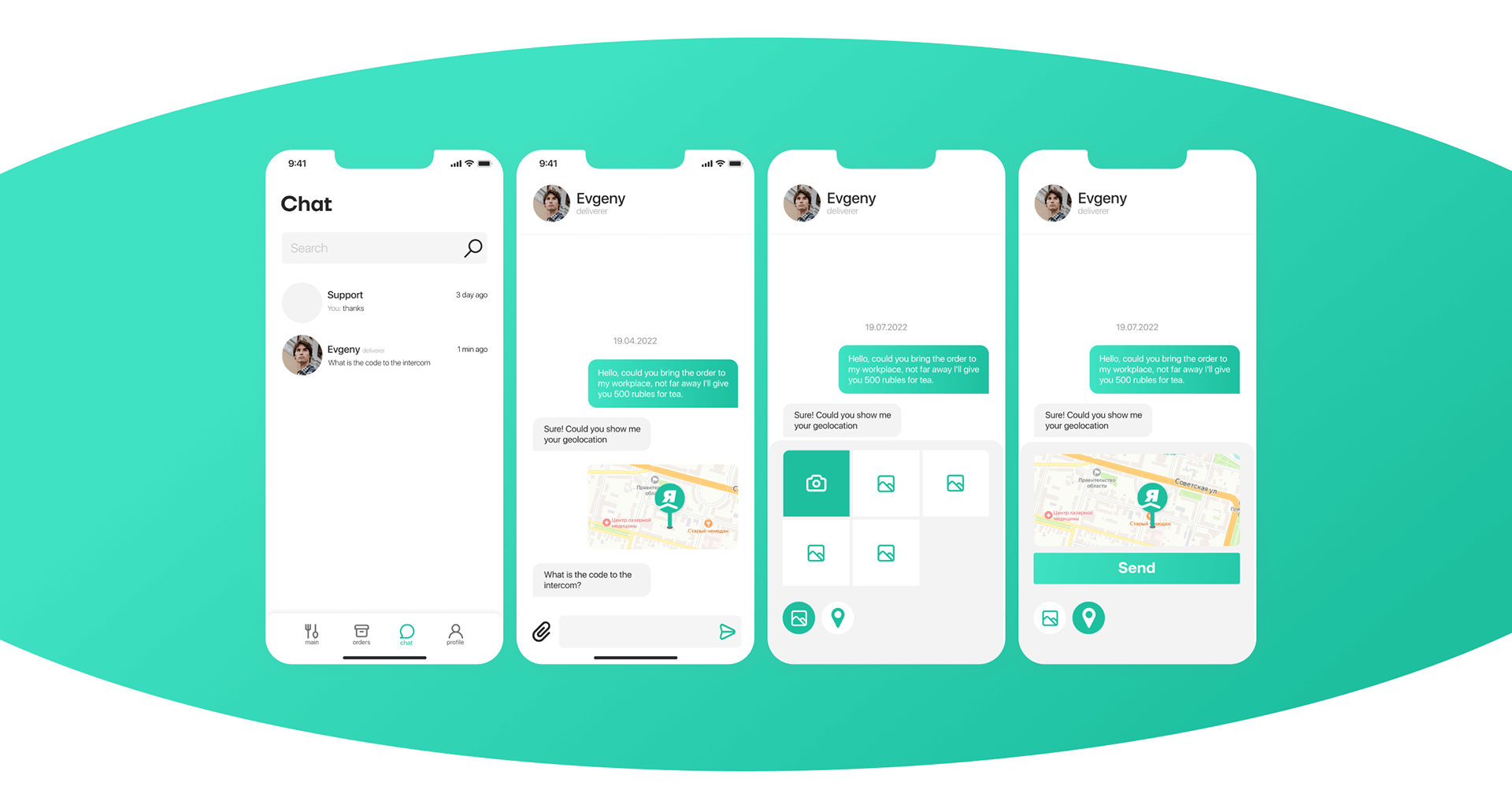 Healthy food delivery app — Изображение №15 — Интерфейсы на Dprofile
