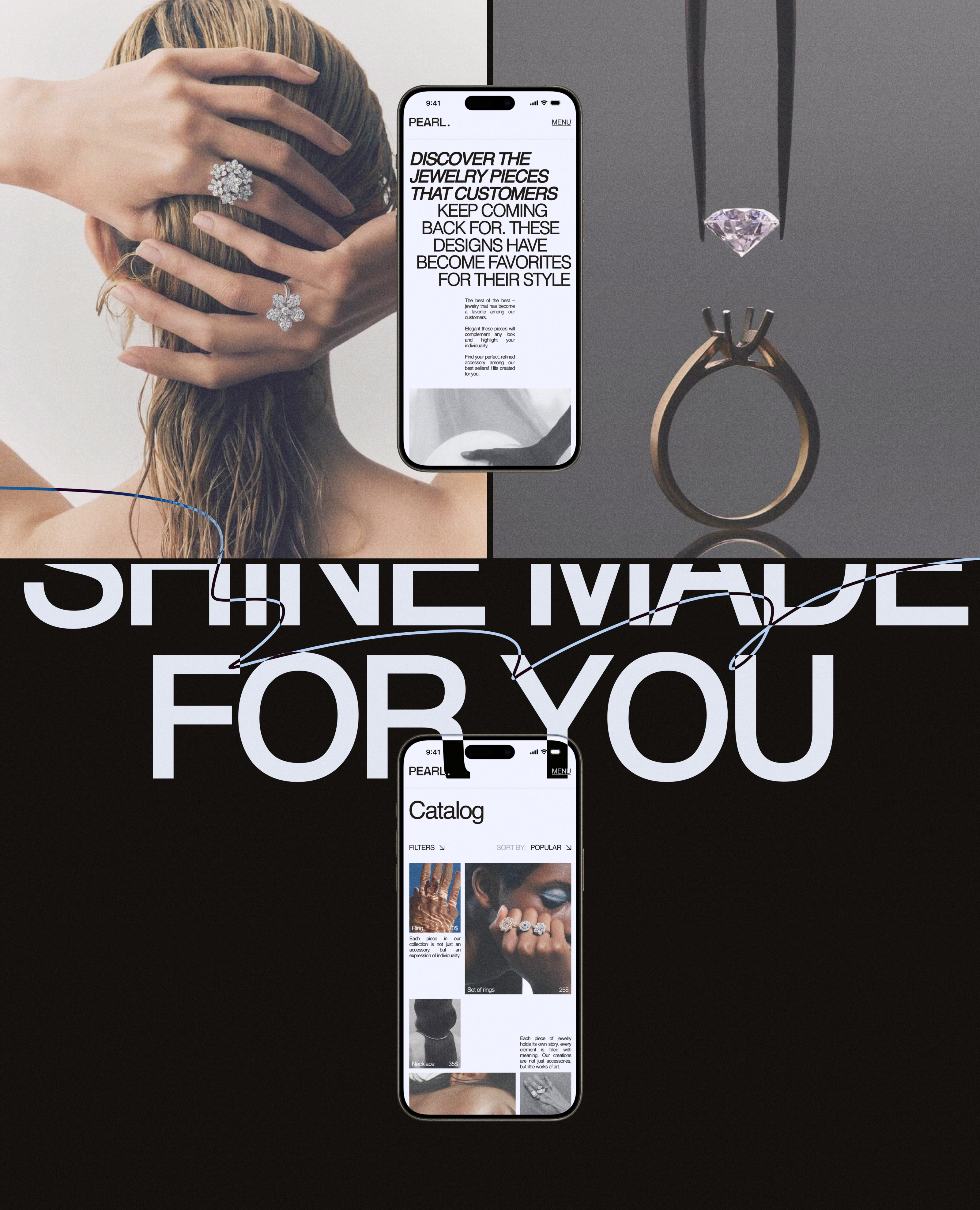 JEWELLERY E-COMMERCE // Pearl Whisper — Изображение №4 — Интерфейсы на Dprofile