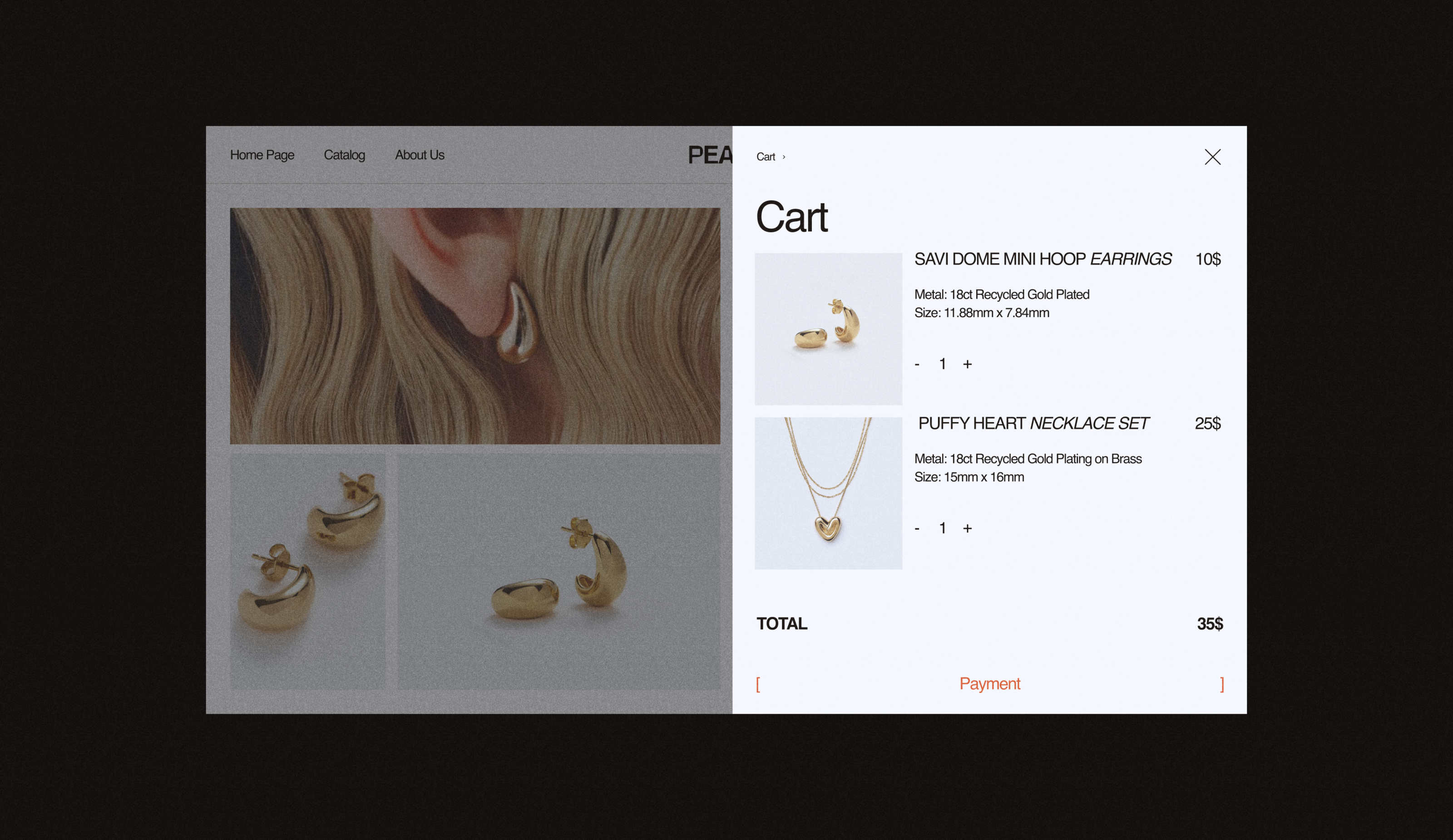 JEWELLERY E-COMMERCE // Pearl Whisper — Изображение №8 — Интерфейсы на Dprofile