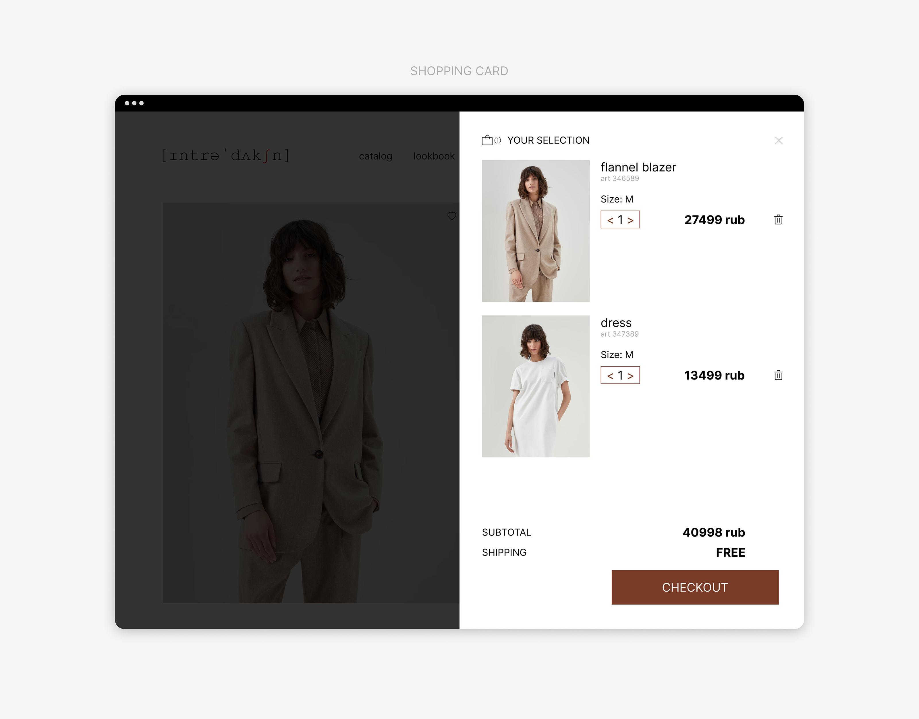 INTRODUCTION E-COMMERCE WEBDESIGN CONCEPT — Изображение №9 — Интерфейсы, Брендинг на Dprofile
