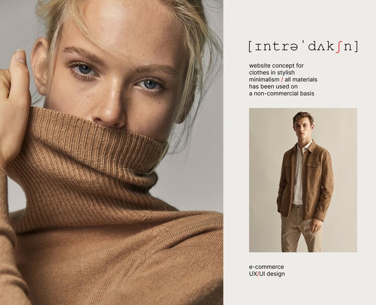 INTRODUCTION E-COMMERCE WEBDESIGN CONCEPT — Интерфейсы, Брендинг на Dprofile