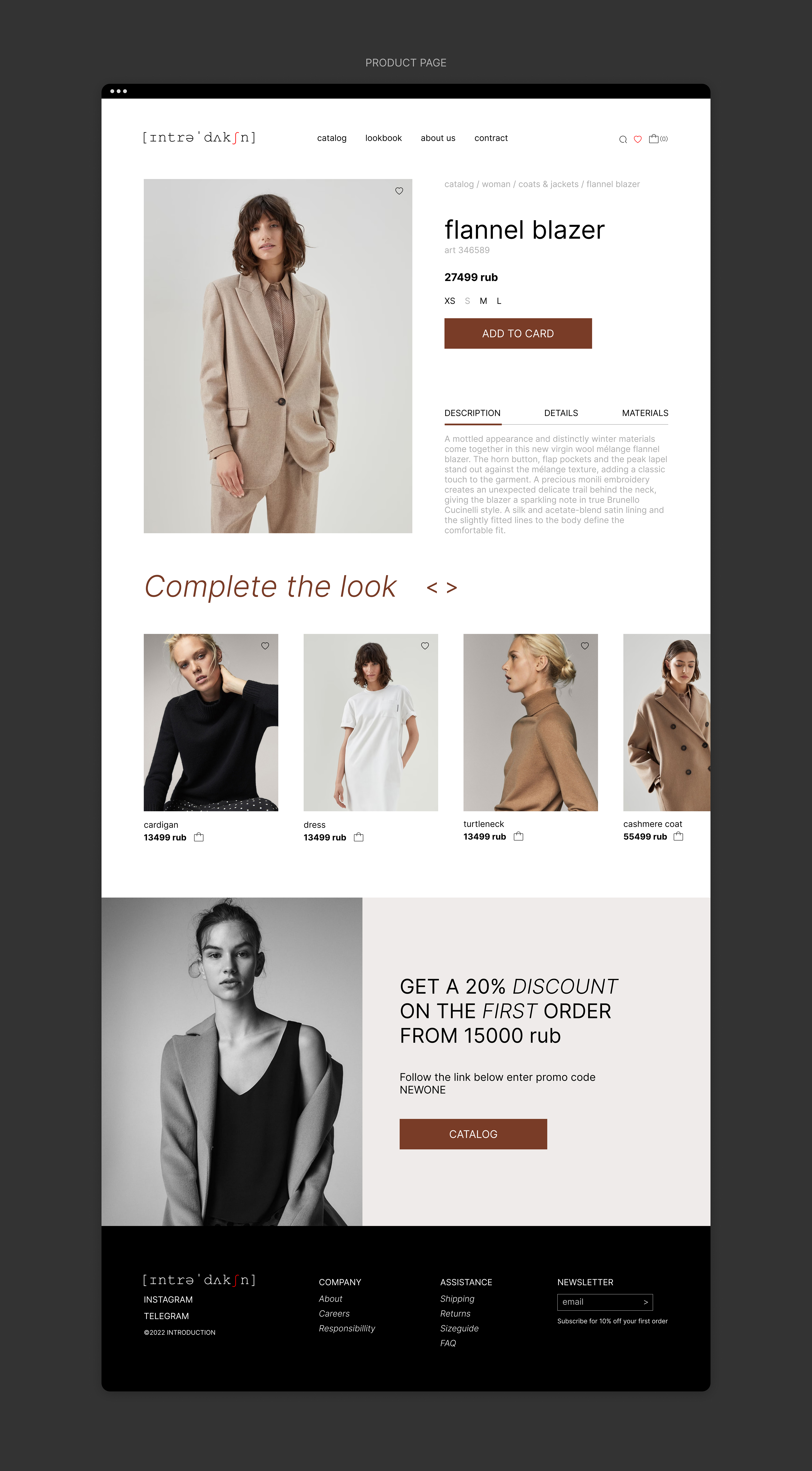 INTRODUCTION E-COMMERCE WEBDESIGN CONCEPT — Изображение №8 — Интерфейсы, Брендинг на Dprofile