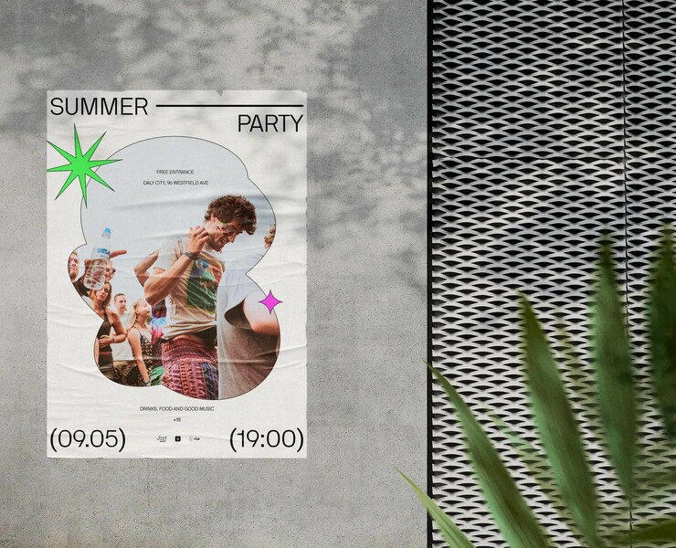Summer Party (poster) — Иллюстрация, Графика на Dprofile