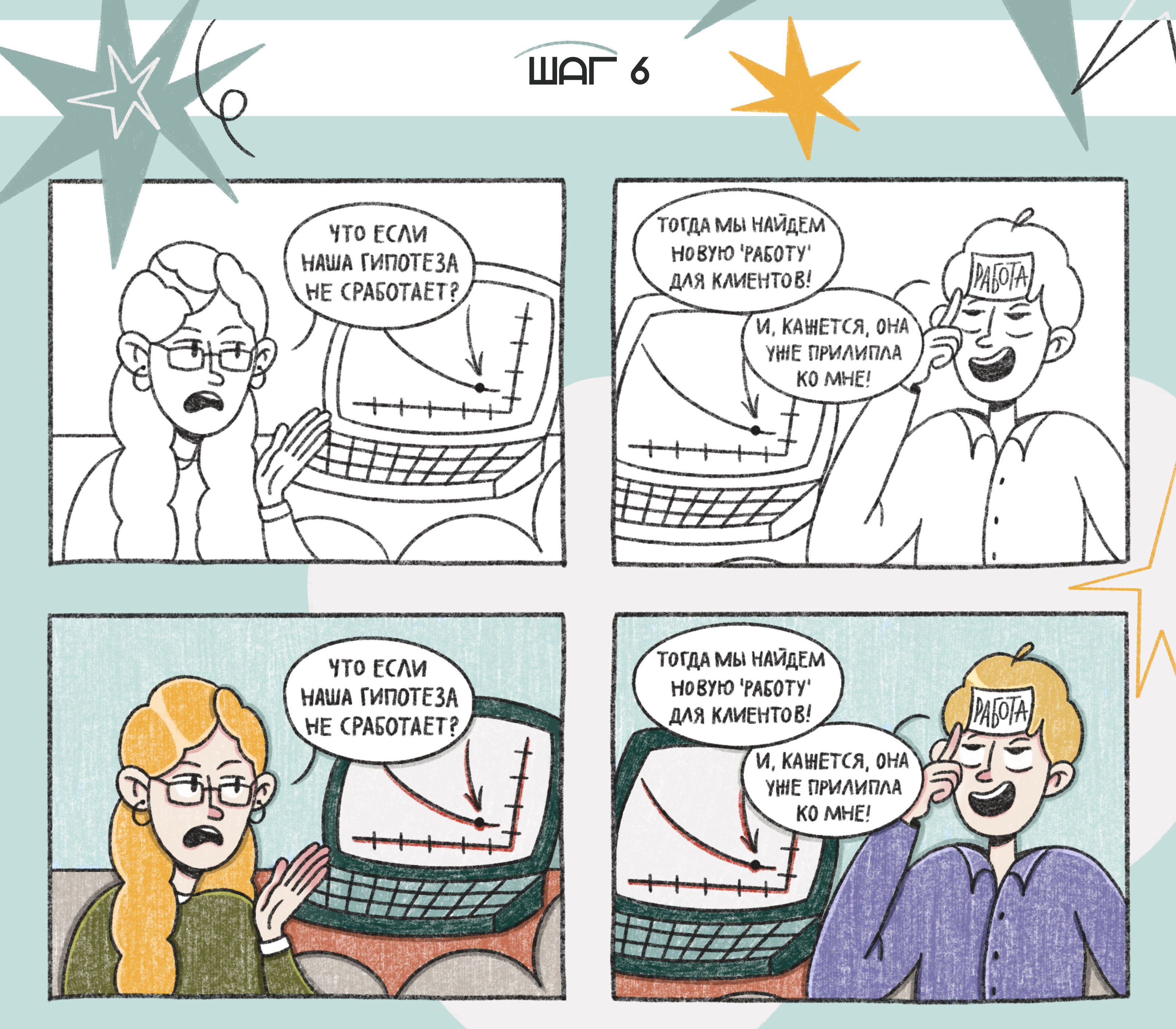 comics for guide JTBD — Изображение №11 — Иллюстрация на Dprofile