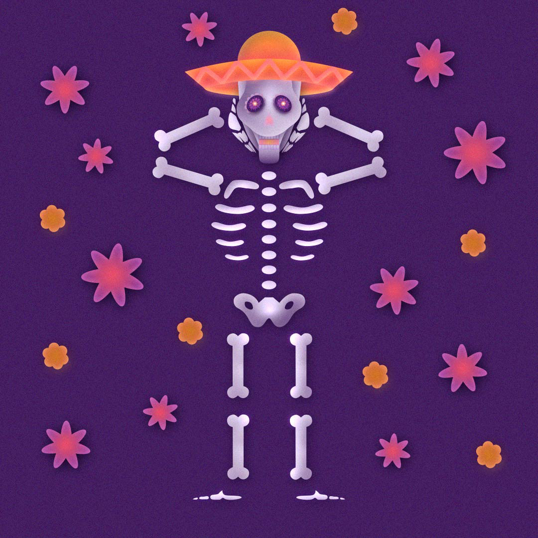 Día de Muertos animation — Изображение №8 — Иллюстрация, Анимация на Dprofile
