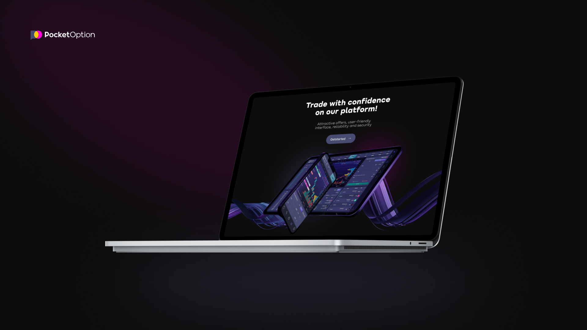 Pocket Option — Изображение №1 — Маркетинг, Интерфейсы на Dprofile