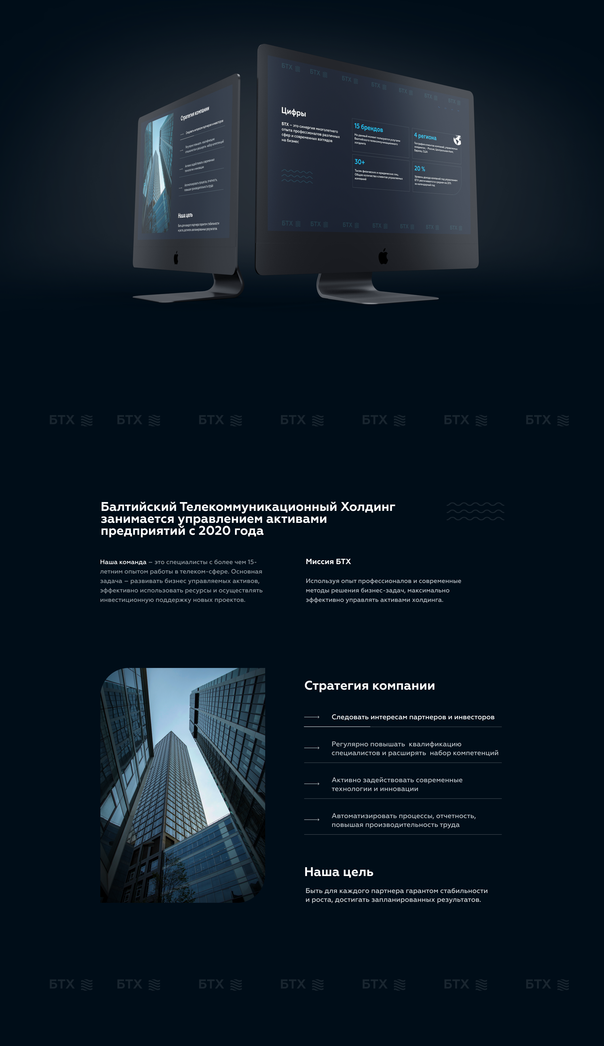 БТХ - холдинг — Изображение №2 — Интерфейсы, Маркетинг на Dprofile