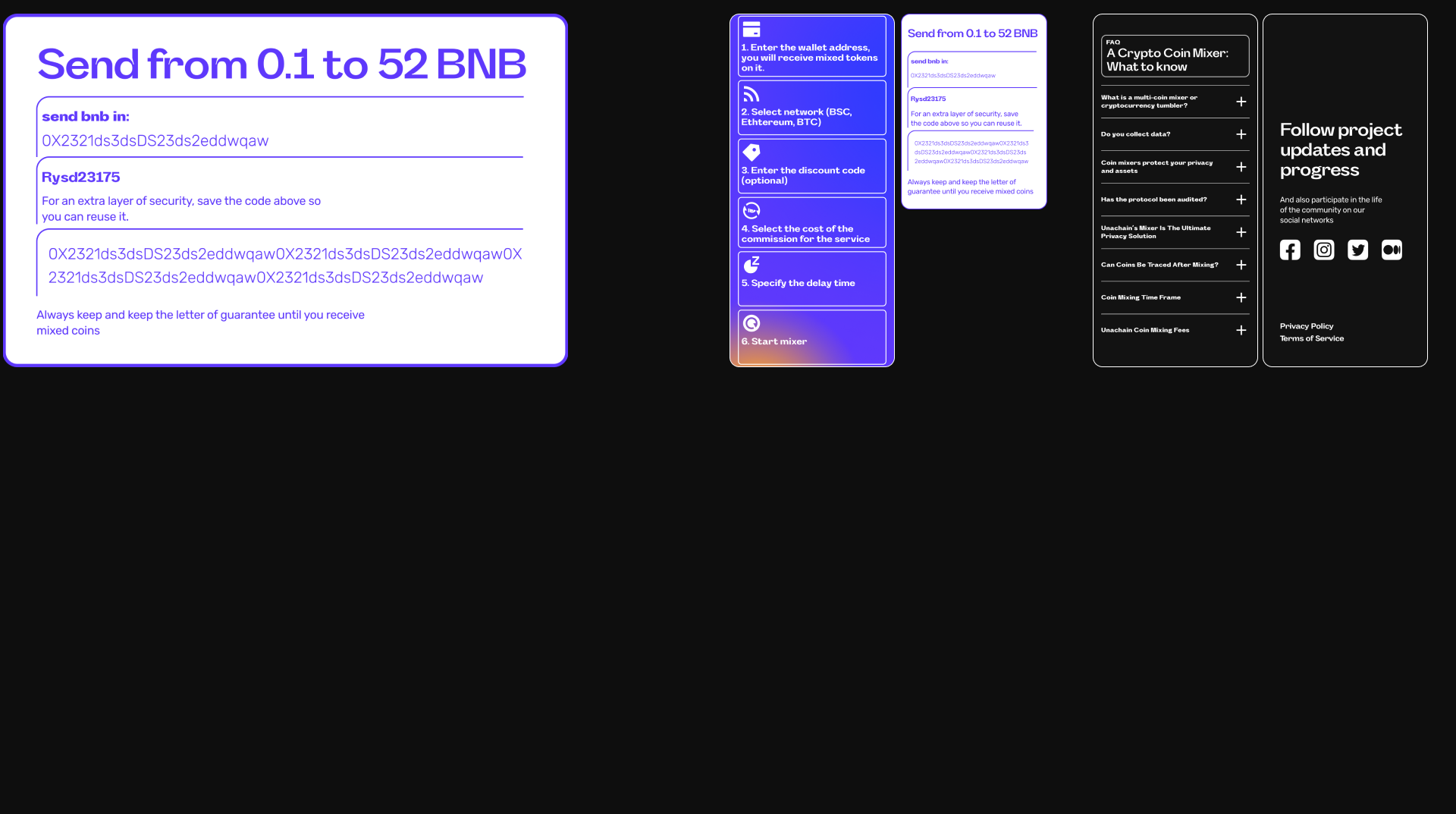 Unachain — Изображение №7 — Интерфейсы, Брендинг на Dprofile