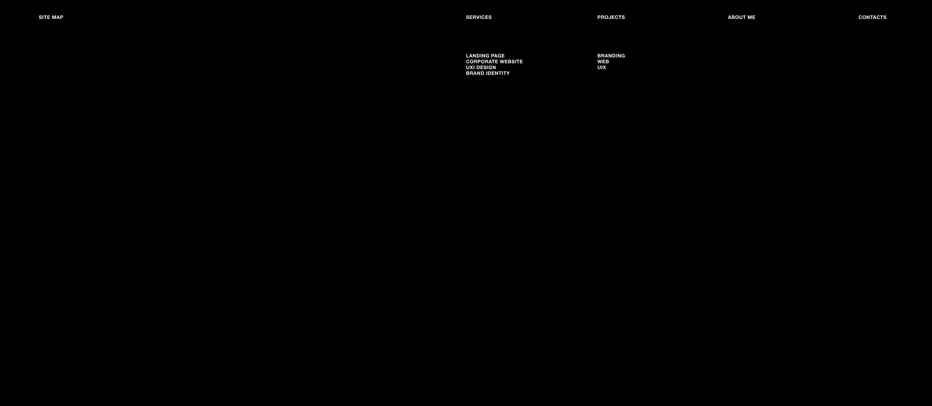 Emptiness portfolio — Изображение №5 — Интерфейсы, Анимация на Dprofile