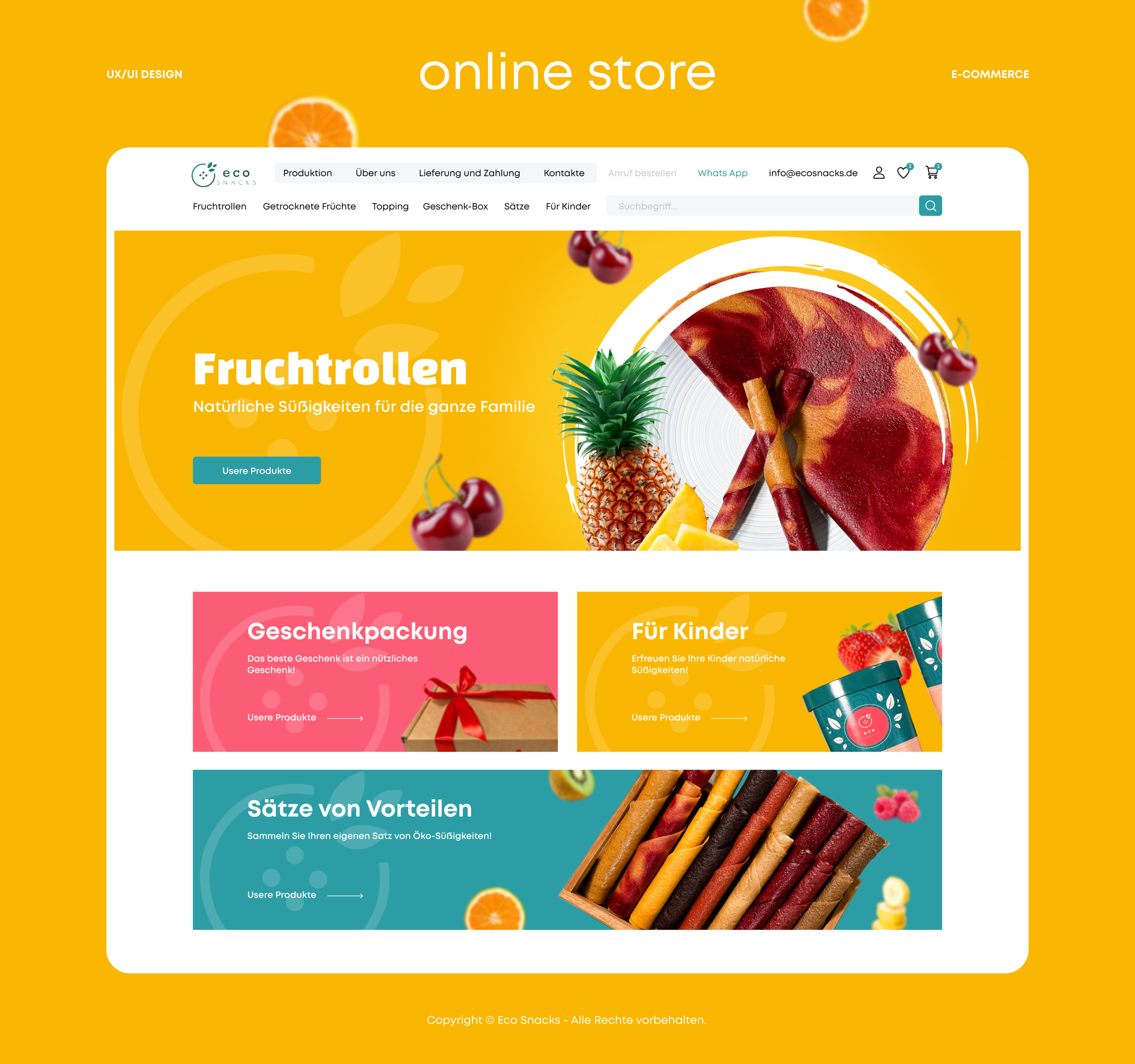 ECO Snacks | E-commerce — Изображение №1 — Интерфейсы на Dprofile