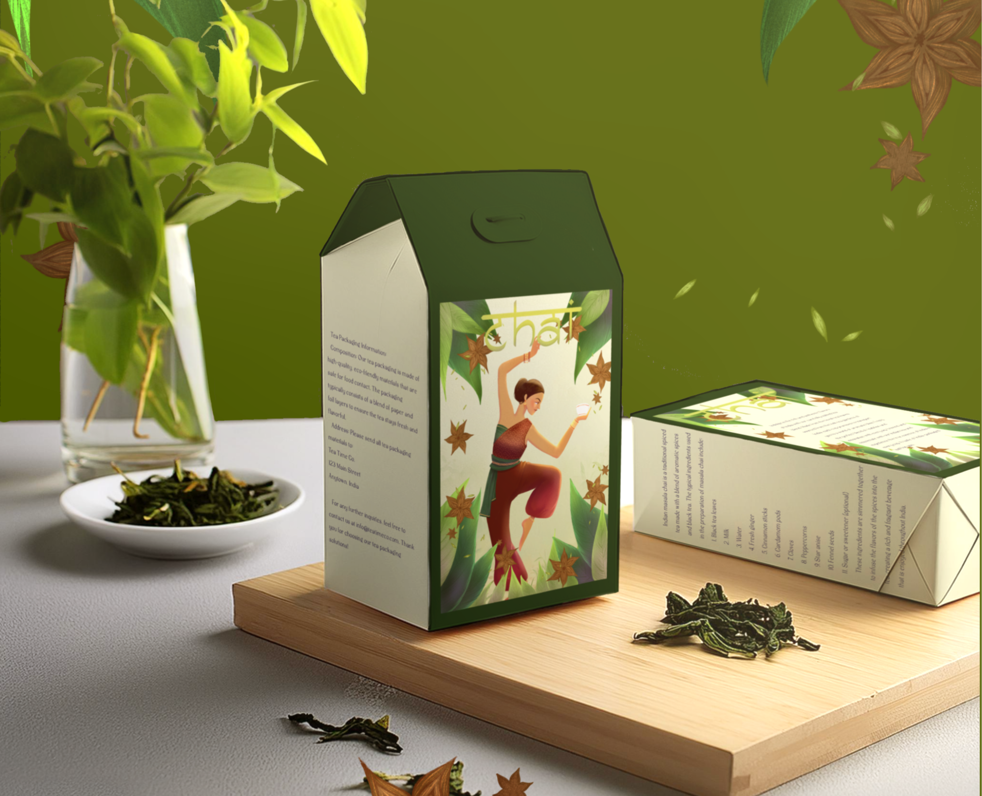 Tea packaging illustration на Dprofile