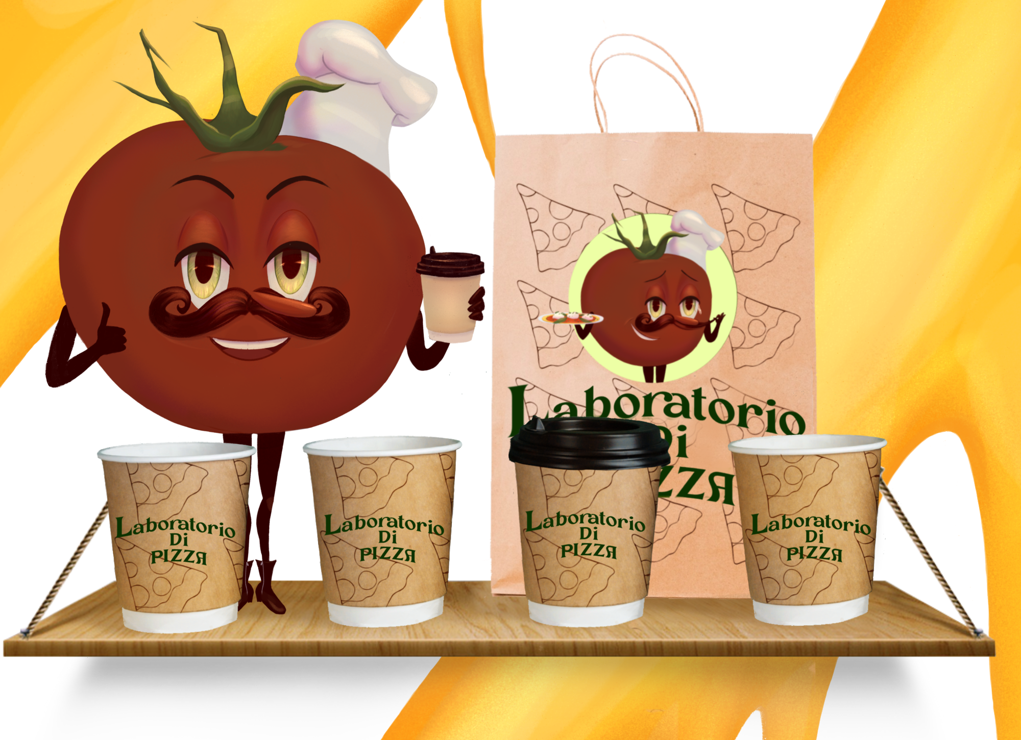 Mascot for a pizzeria — Изображение №4 — Иллюстрация на Dprofile