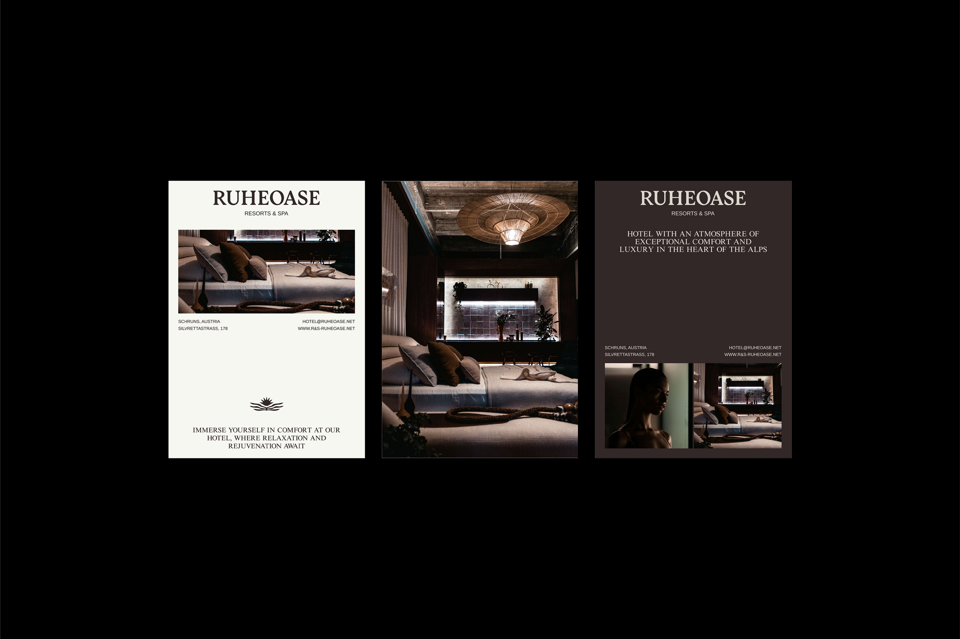 RUHEOASE / resorts&spa brand identity — Изображение №2 — Брендинг, Графика на Dprofile