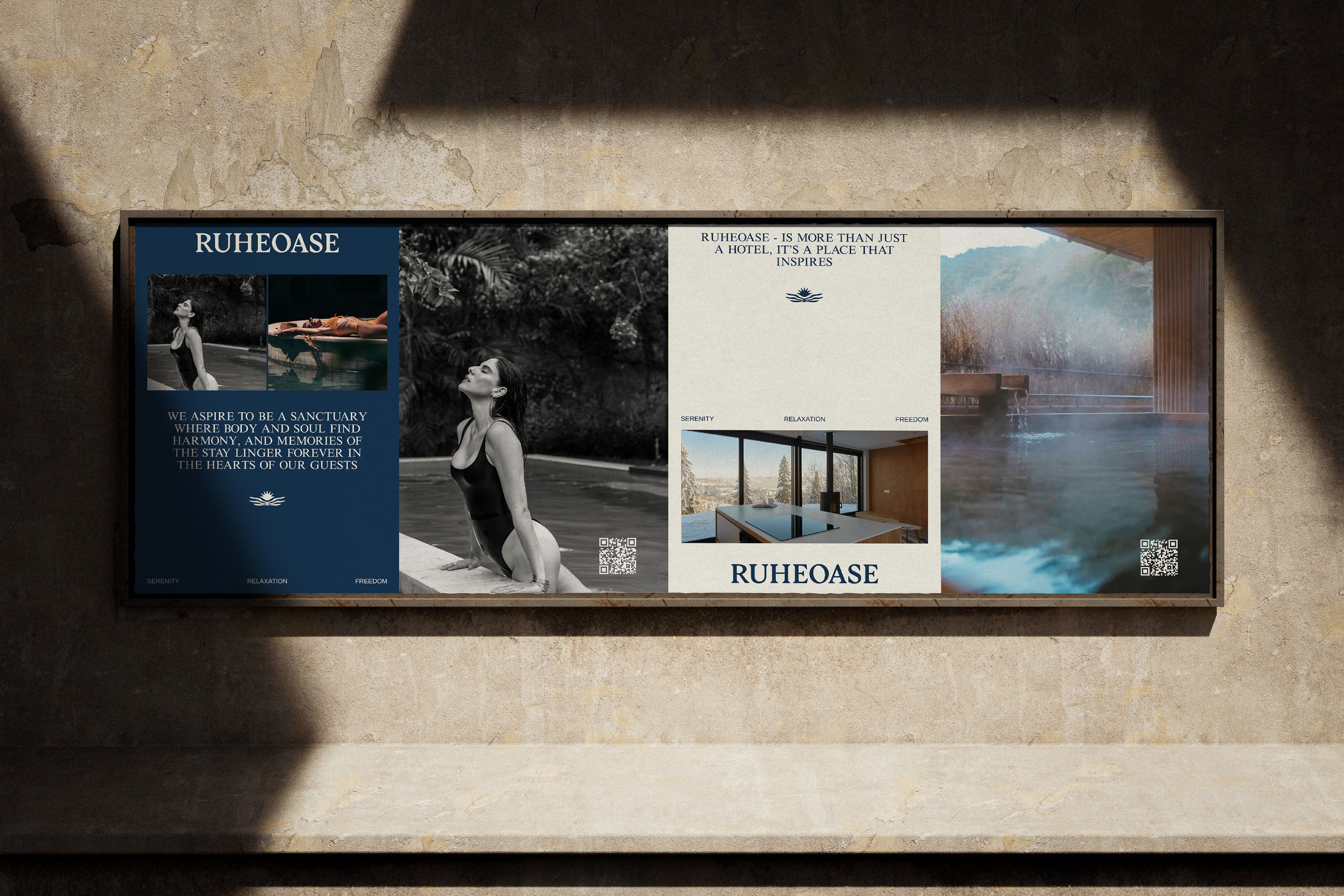 RUHEOASE / resorts&spa brand identity — Изображение №12 — Брендинг, Графика на Dprofile