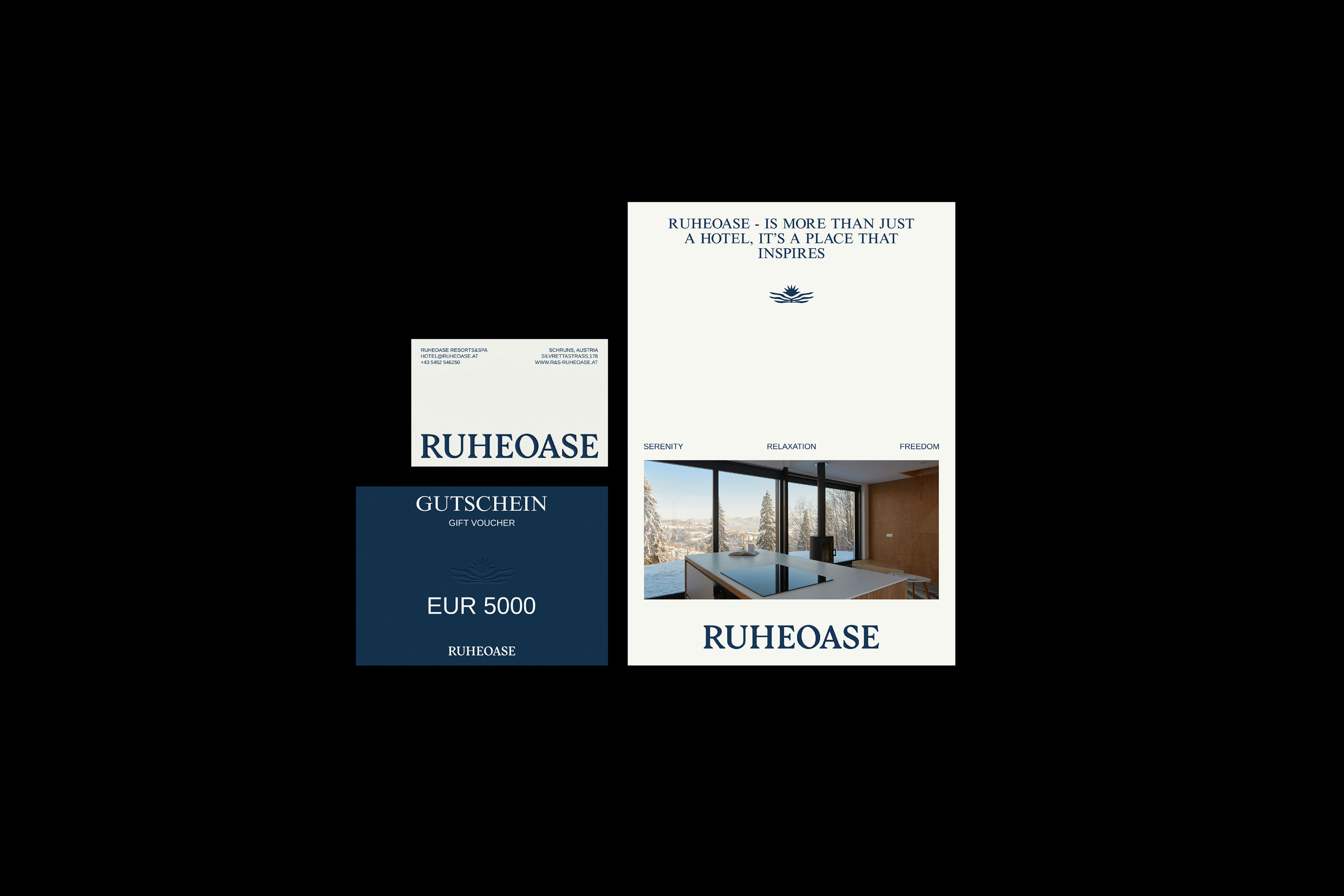 RUHEOASE / resorts&spa brand identity — Изображение №10 — Брендинг, Графика на Dprofile