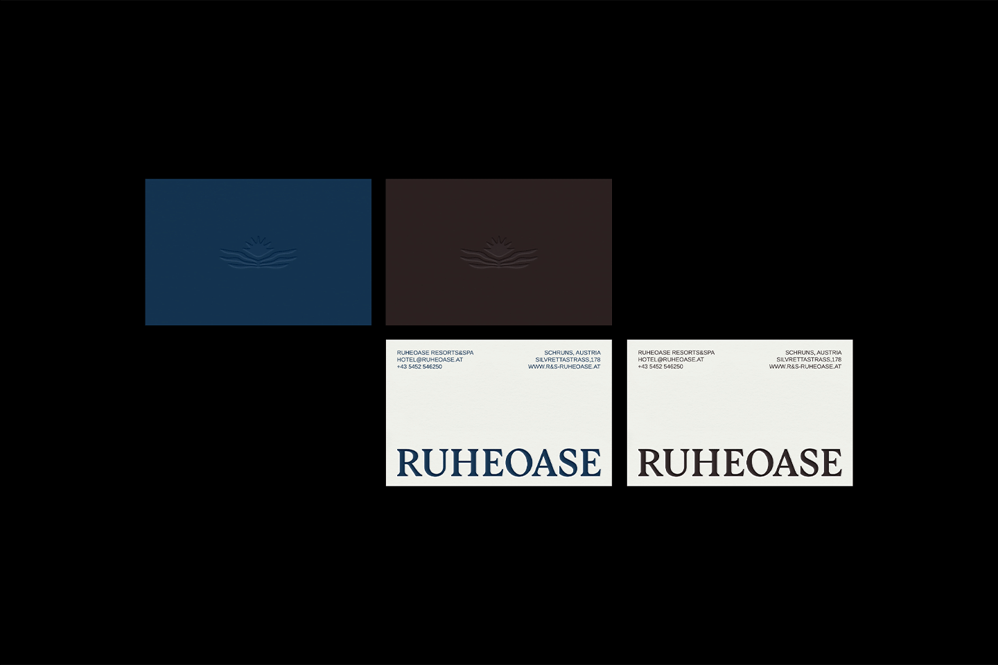 RUHEOASE / resorts&spa brand identity — Изображение №4 — Брендинг, Графика на Dprofile