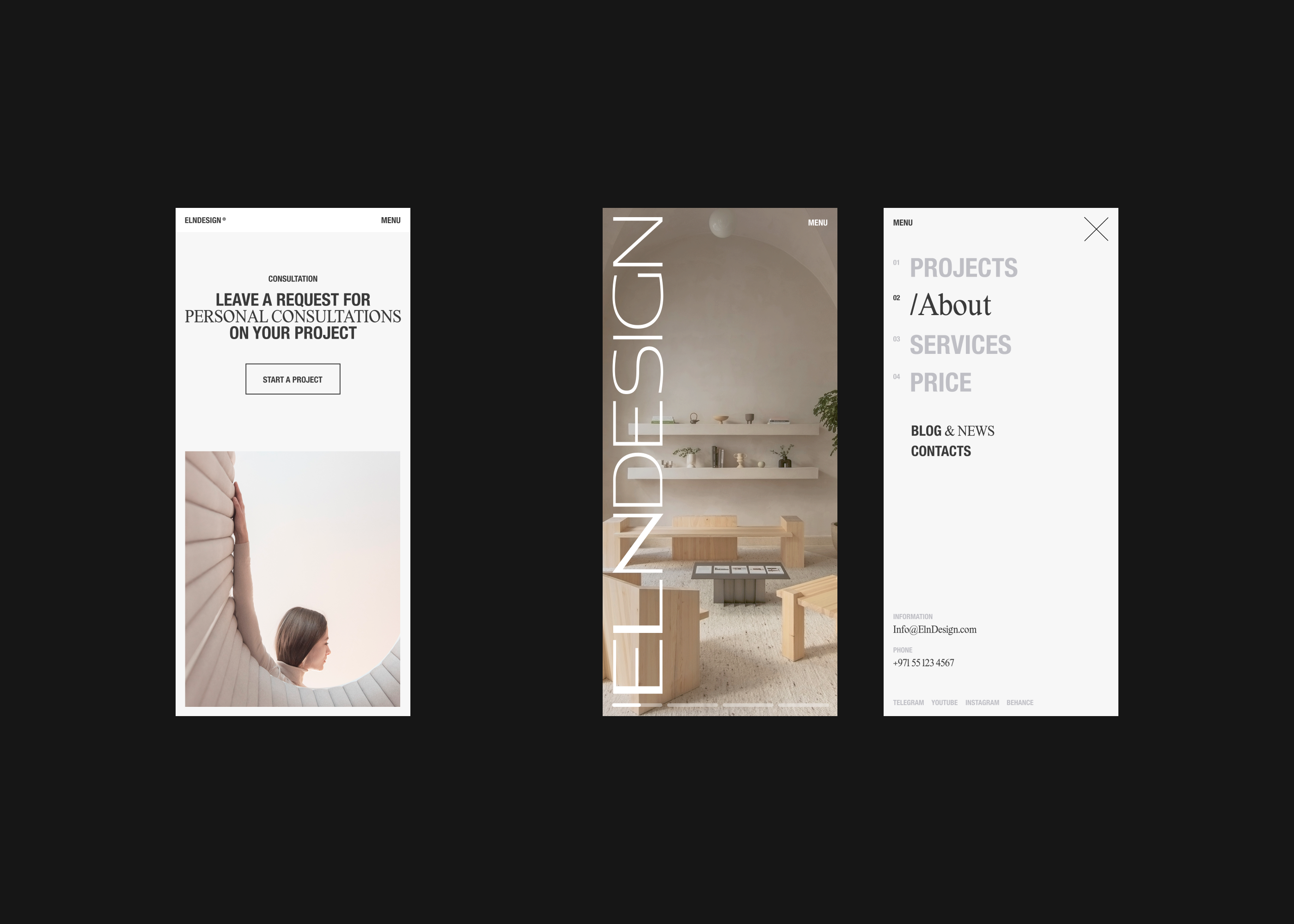 ELNDESIGN - Interior Design Studio — Изображение №5 — Интерфейсы, Брендинг на Dprofile