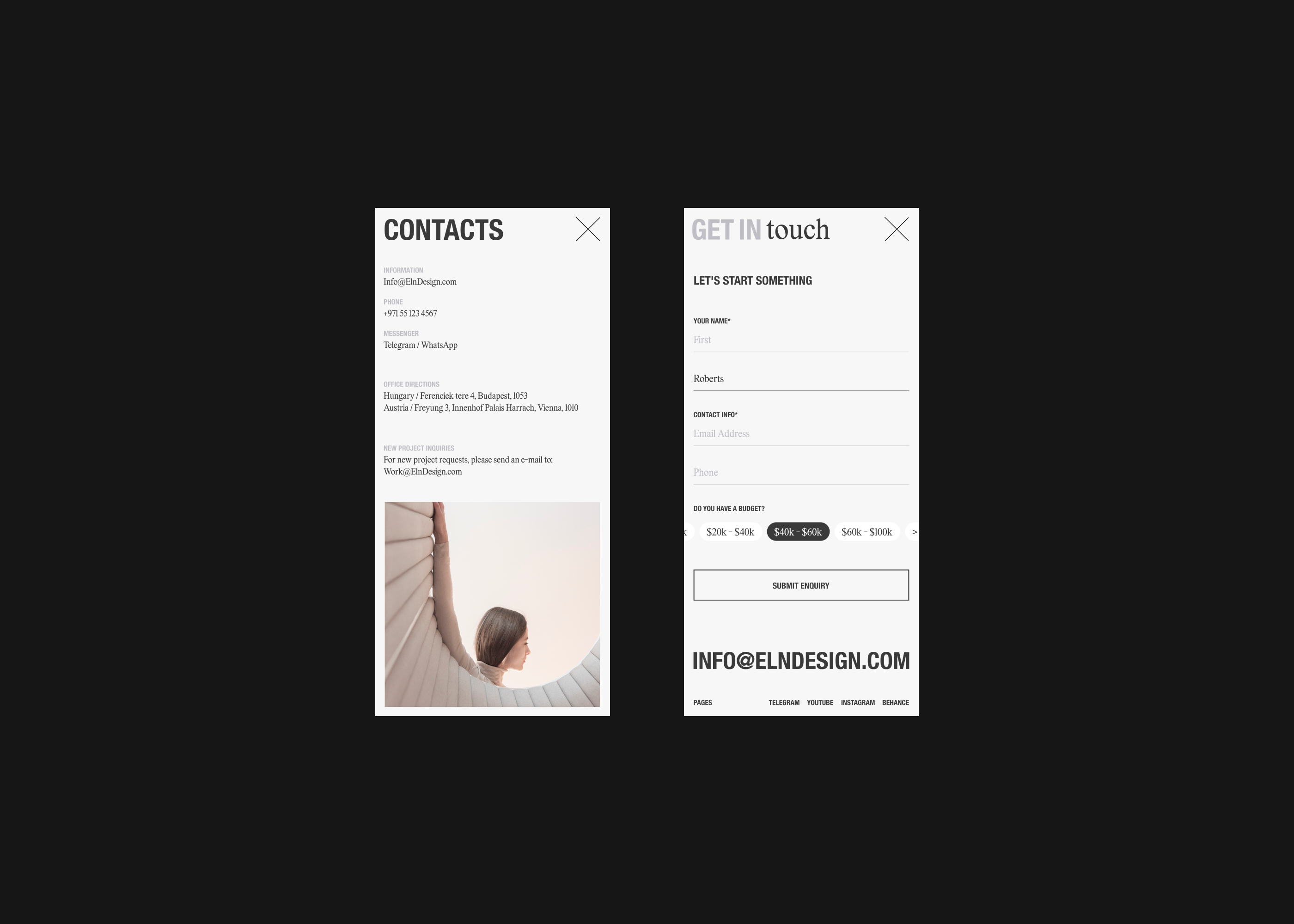 ELNDESIGN - Interior Design Studio — Изображение №25 — Интерфейсы, Брендинг на Dprofile