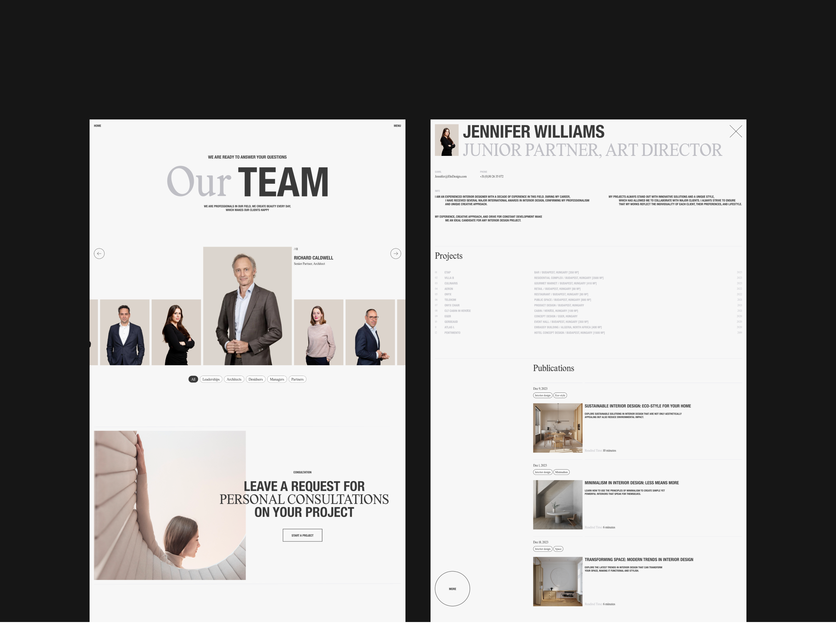ELNDESIGN - Interior Design Studio — Изображение №20 — Интерфейсы, Брендинг на Dprofile