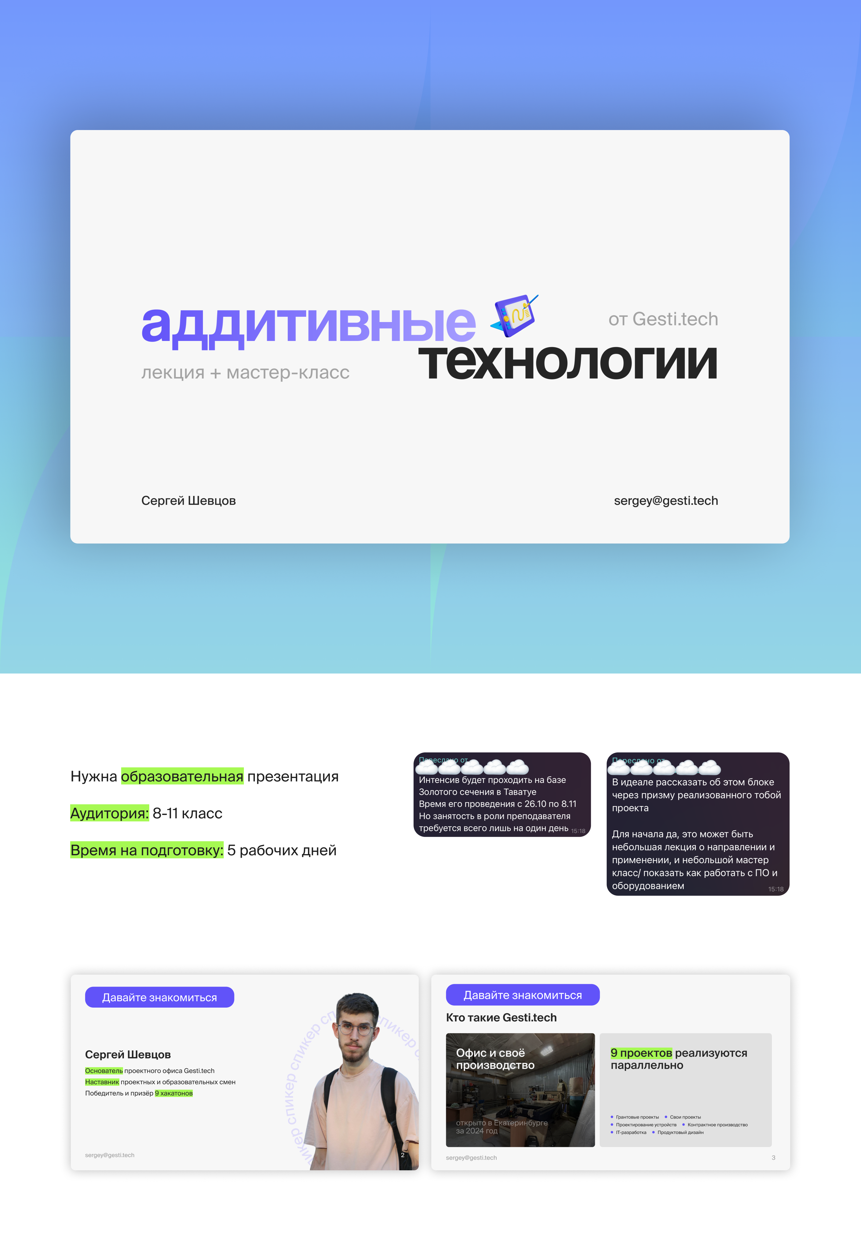 Аддитивные технологии: презентация — Изображение №1 — Графика, Маркетинг на Dprofile