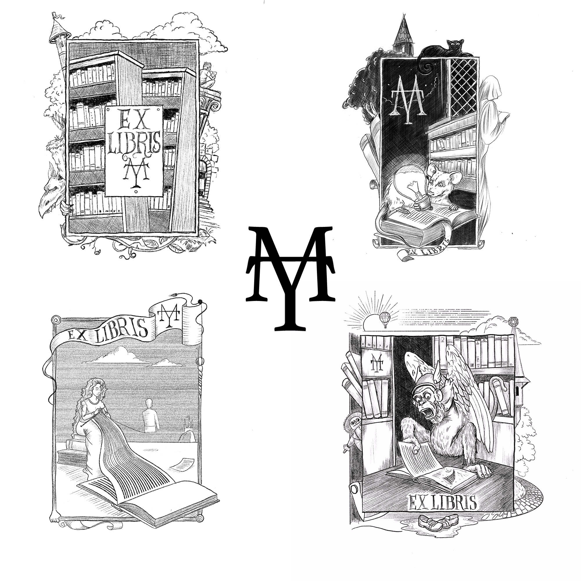 Экслибрис — Изображение №7 — Иллюстрация, Графика на Dprofile