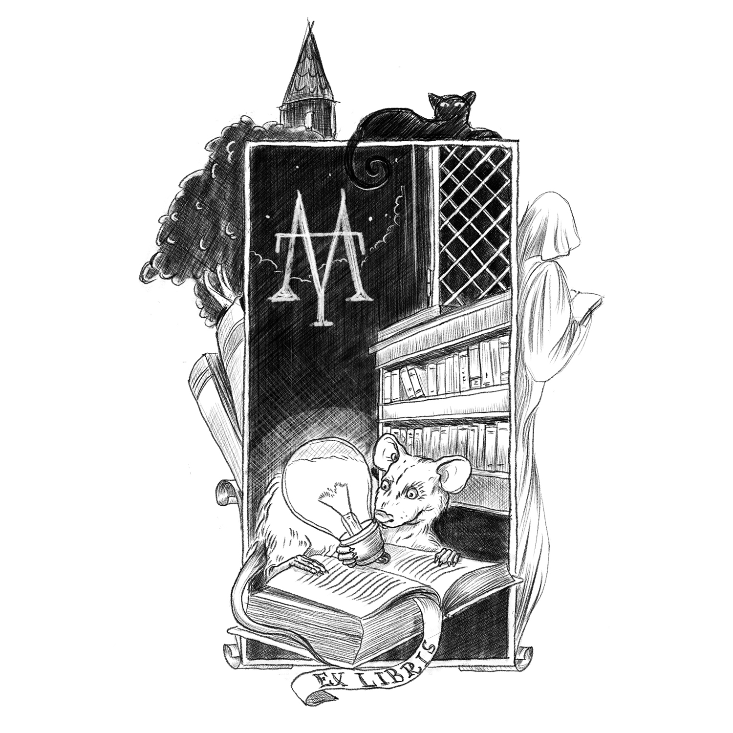 Экслибрис — Изображение №2 — Иллюстрация, Графика на Dprofile