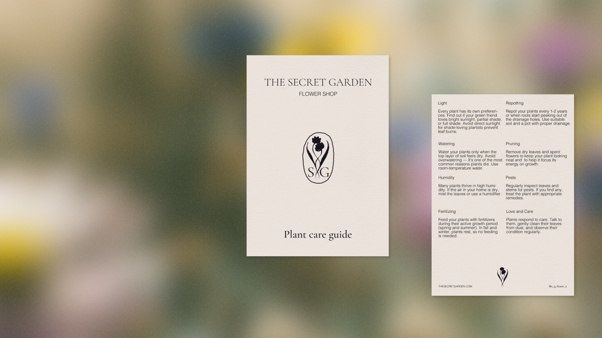 The Secret Garden/Brand Design — Изображение №9 — Брендинг, Графика на Dprofile