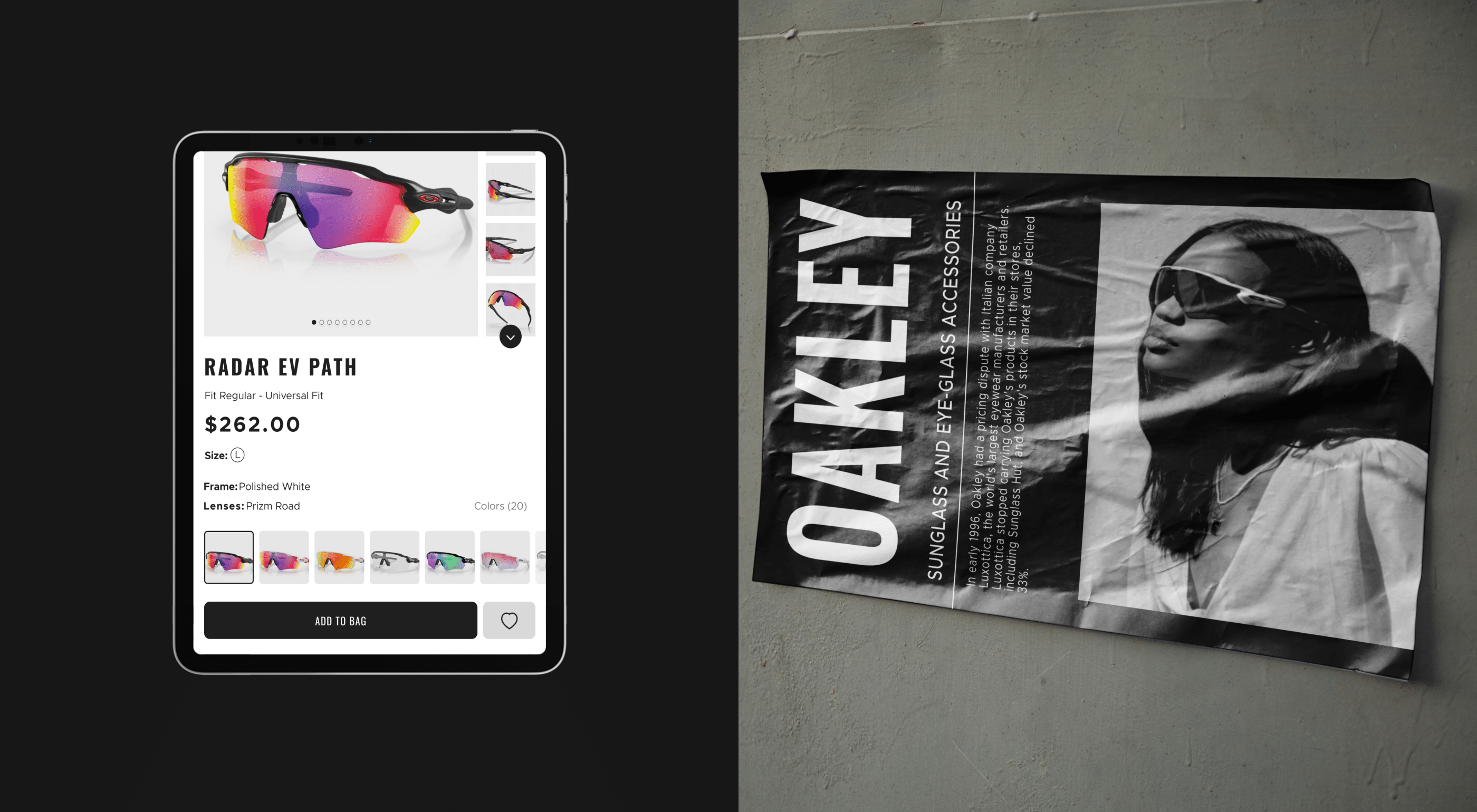 OACLEY | E-commerce redesign — Изображение №6 — Интерфейсы, Анимация на Dprofile