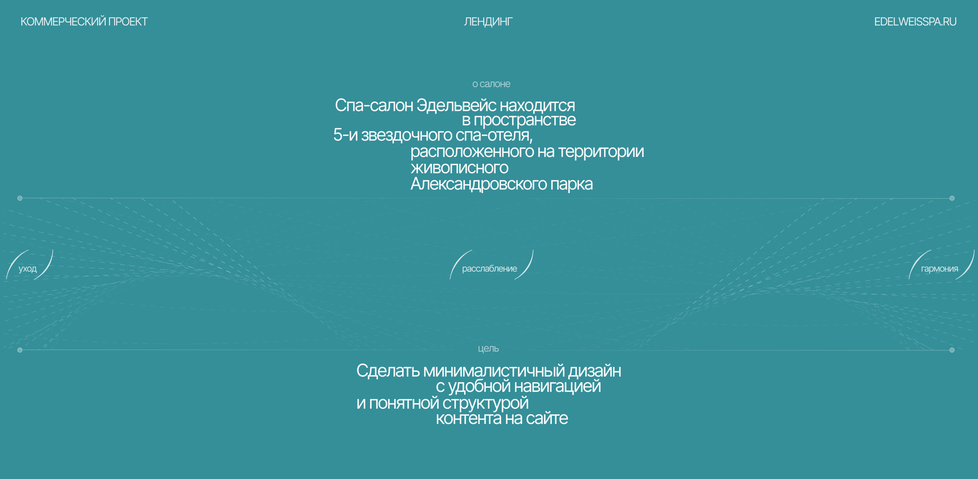 Edelweiss | Spa Salon | Landing Page — Изображение №3 — Интерфейсы, Брендинг на Dprofile