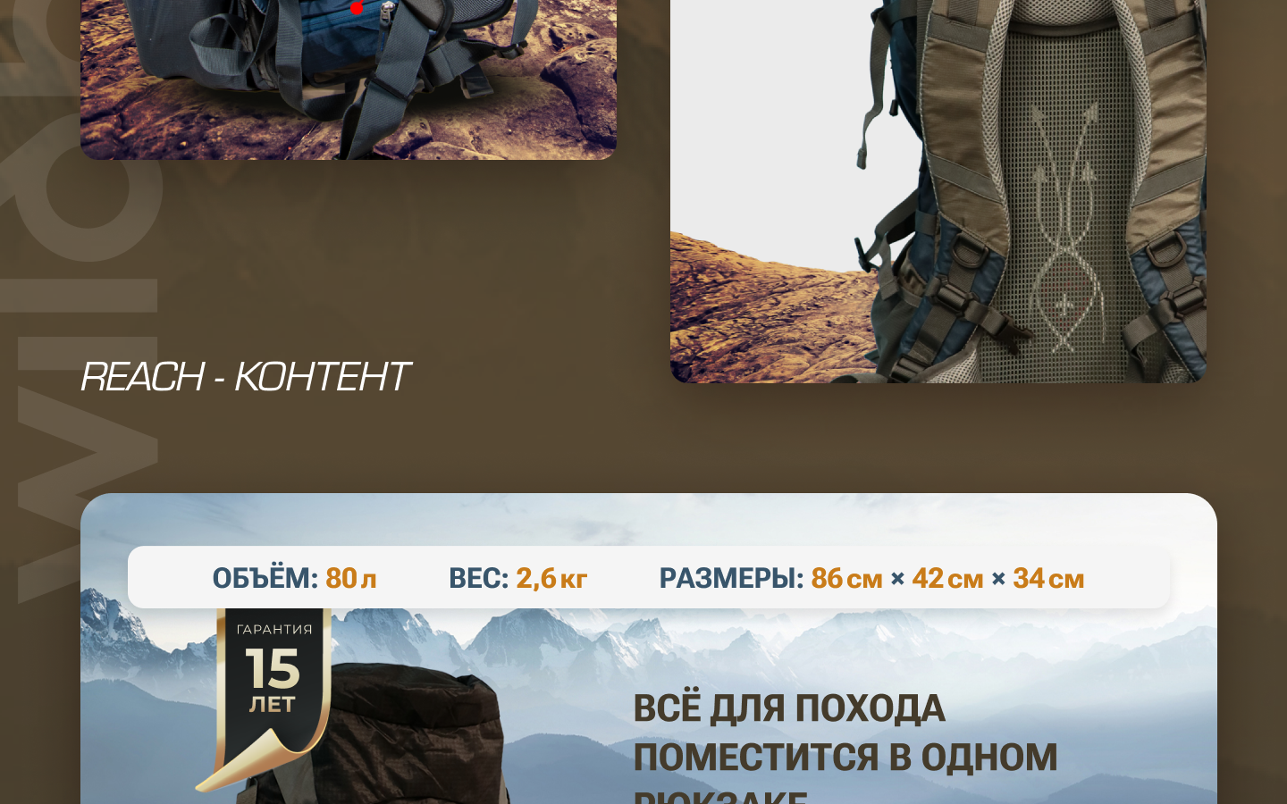 Туристический рюкзак — Изображение №4 — Графика, Маркетинг на Dprofile