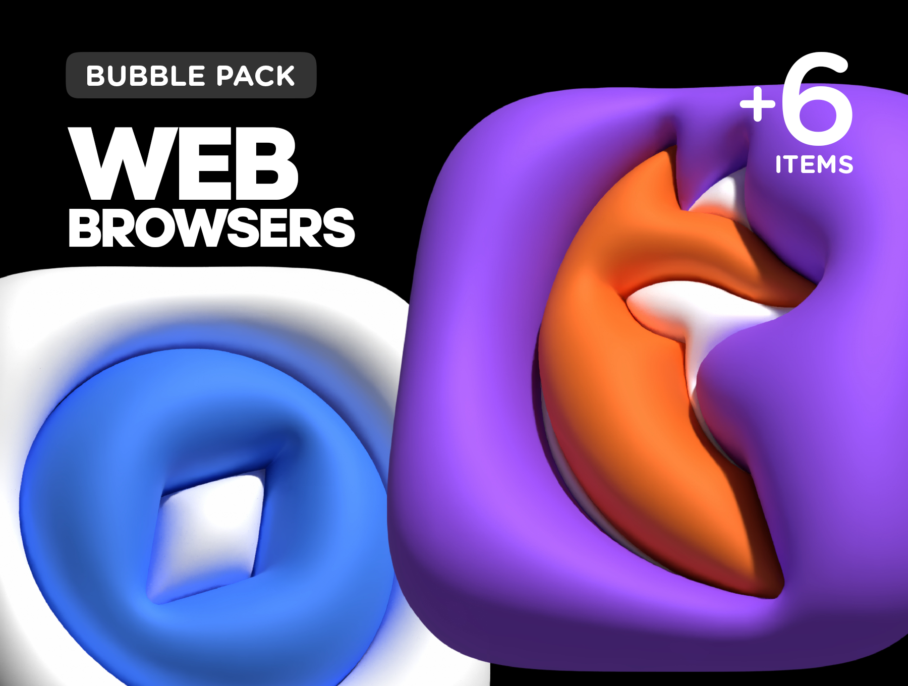 FREE 3D Bubble Icons | Надутые 3Д Иконки — Изображение №3 — Интерфейсы, 3D на Dprofile