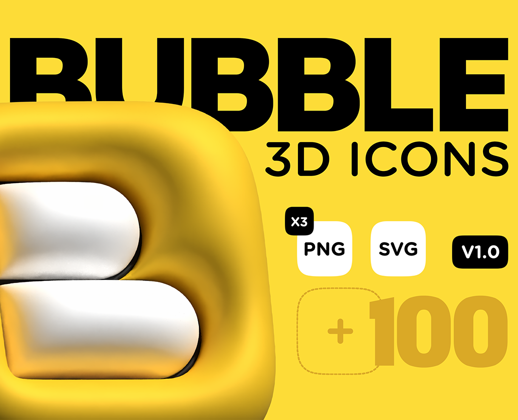 FREE 3D Bubble Icons | Надутые 3Д Иконки — Интерфейсы, 3D на Dprofile