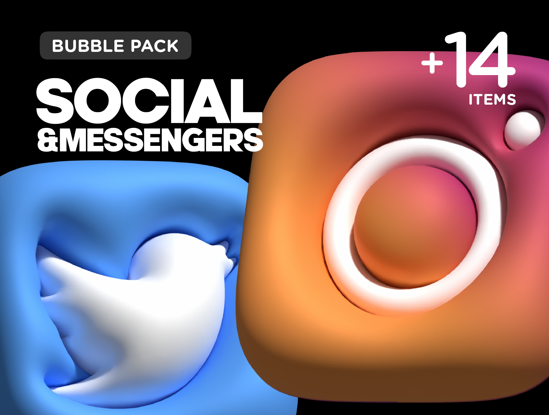 FREE 3D Bubble Icons | Надутые 3Д Иконки — Изображение №4 — Интерфейсы, 3D на Dprofile