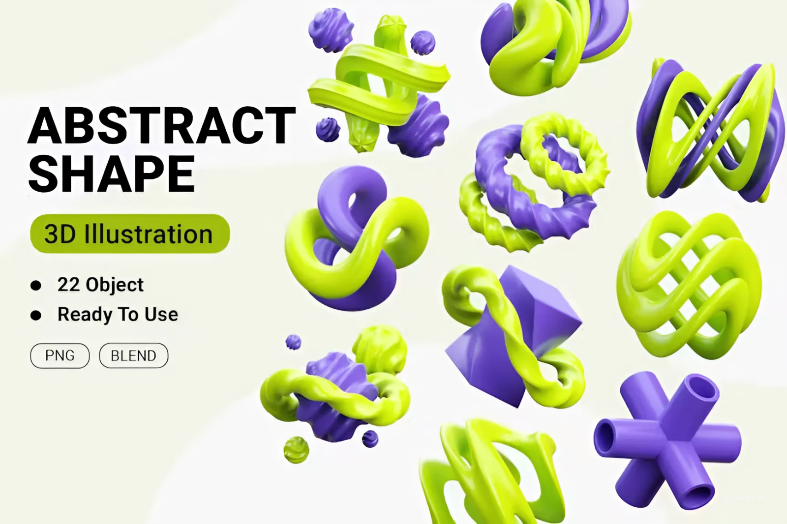 АБСТРАКТНЫЕ ШЕЙПЫ | БЕСПЛАТНО — Изображение №1 — Графика, 3D на Dprofile