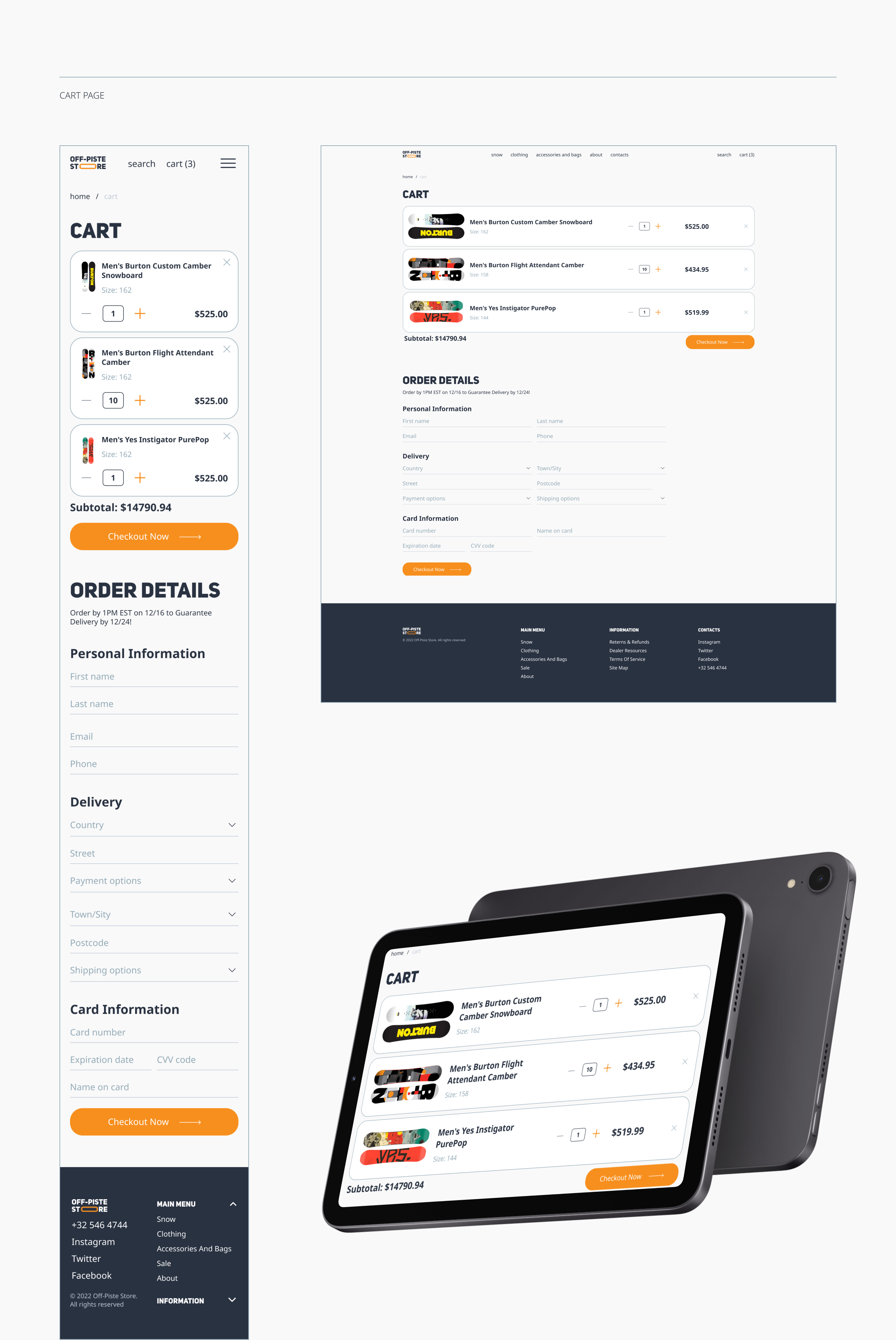 Off-Piste - Snowboards online store — Изображение №8 — Интерфейсы, Графика на Dprofile