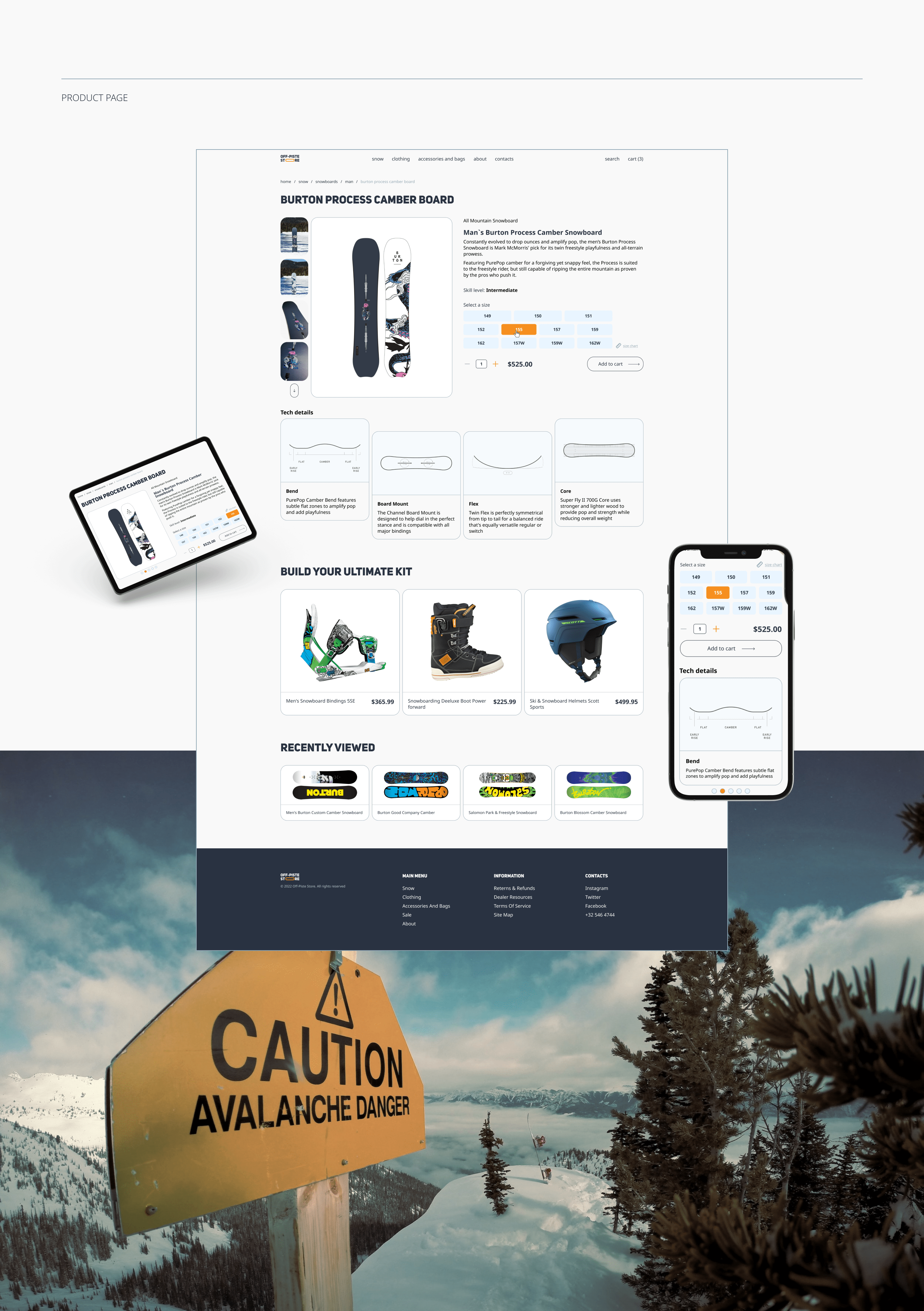 Off-Piste - Snowboards online store — Изображение №7 — Интерфейсы, Графика на Dprofile