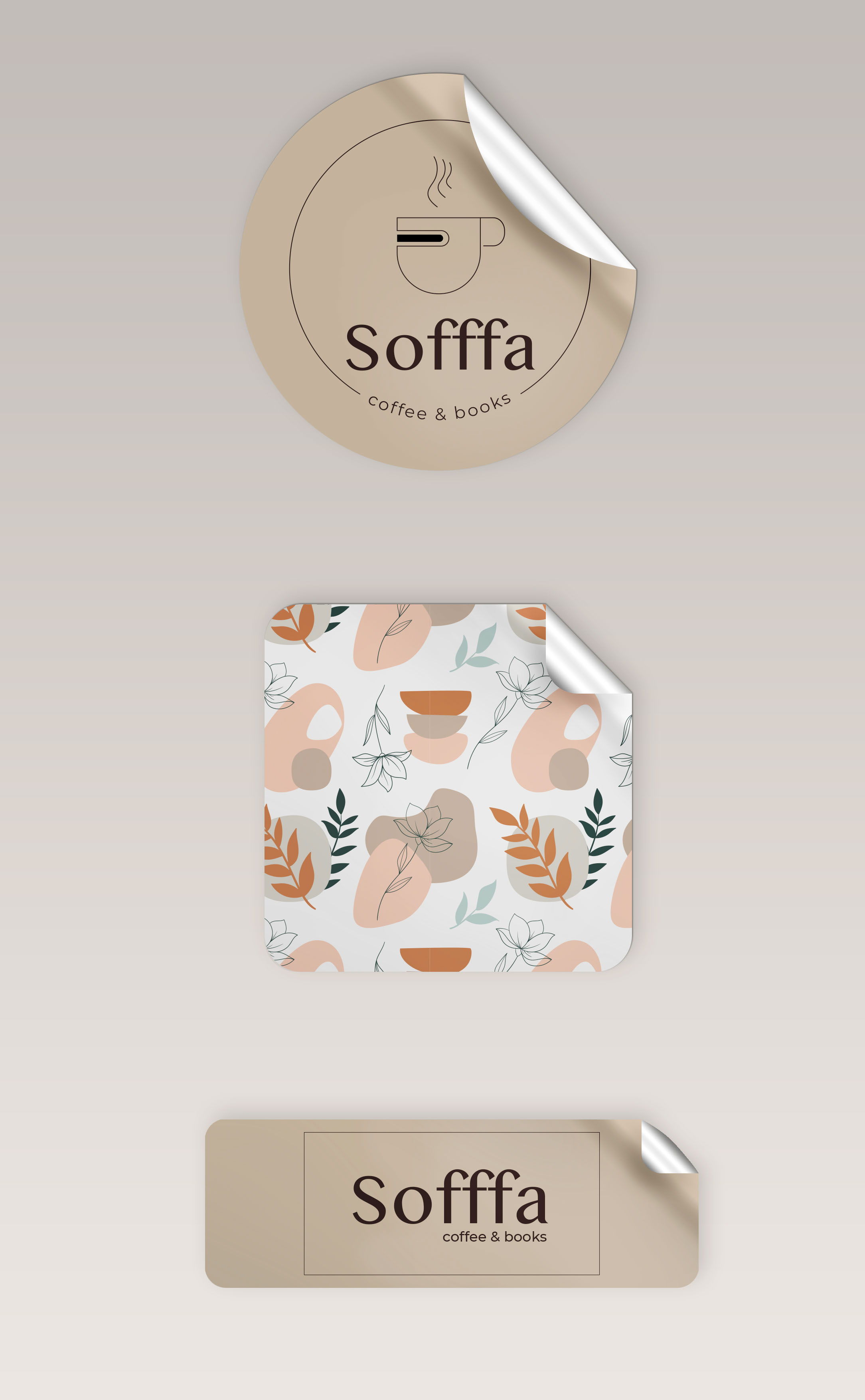 Sofffa coffe & books — Изображение №9 — Брендинг, Графика на Dprofile