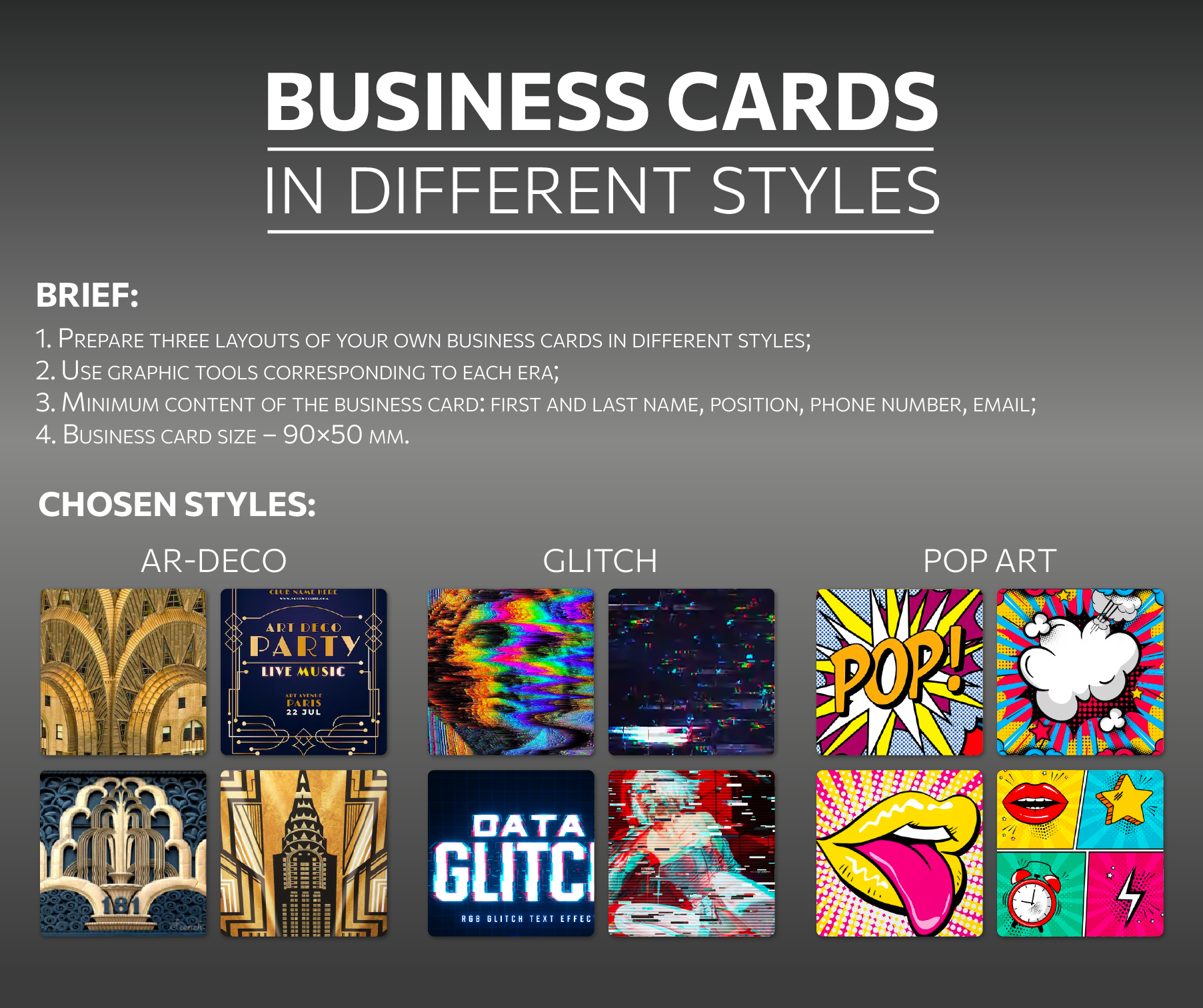Business cards in different styles — Изображение №1 — Брендинг, Иллюстрация на Dprofile