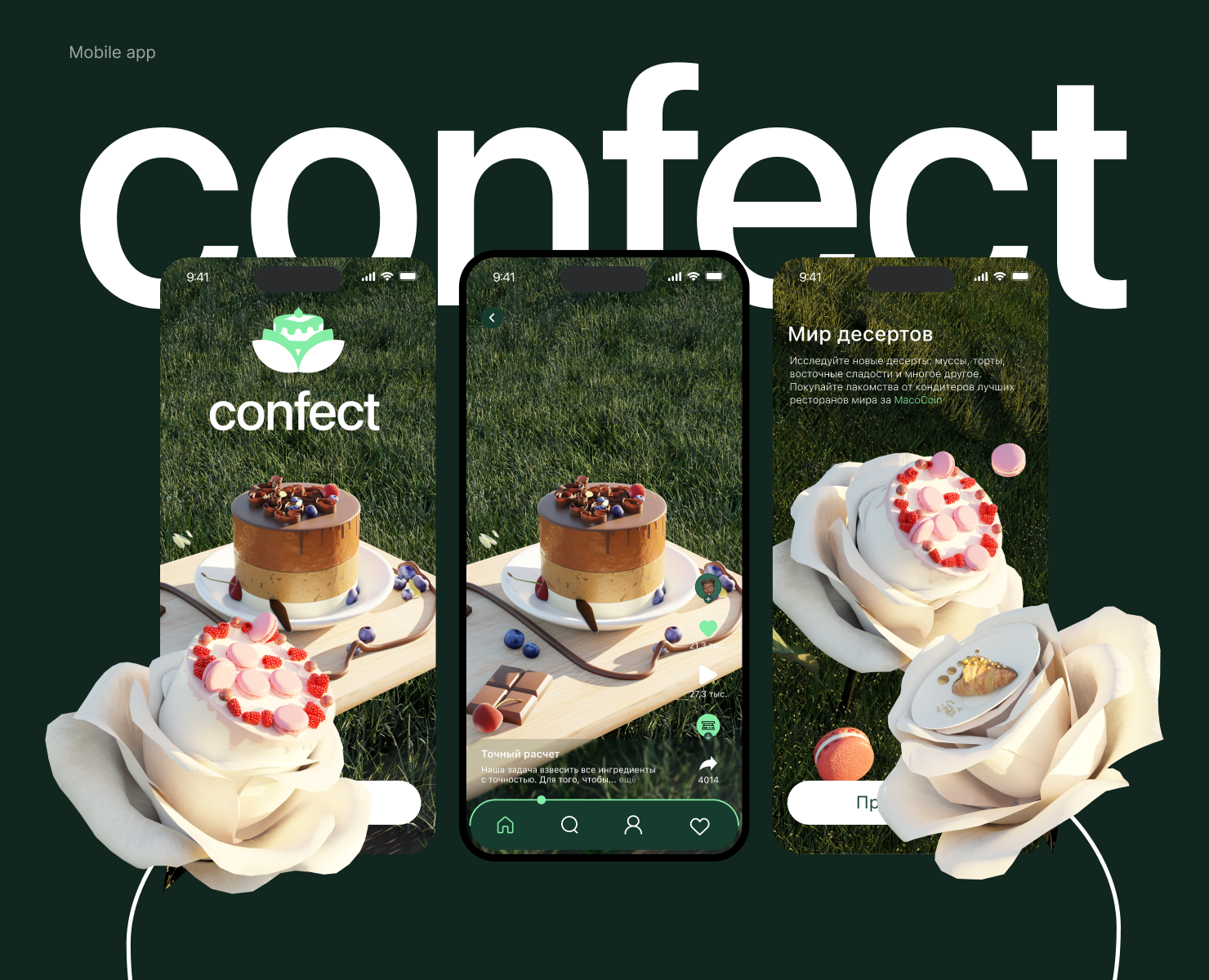 Confect — Интерфейсы, Брендинг на Dprofile