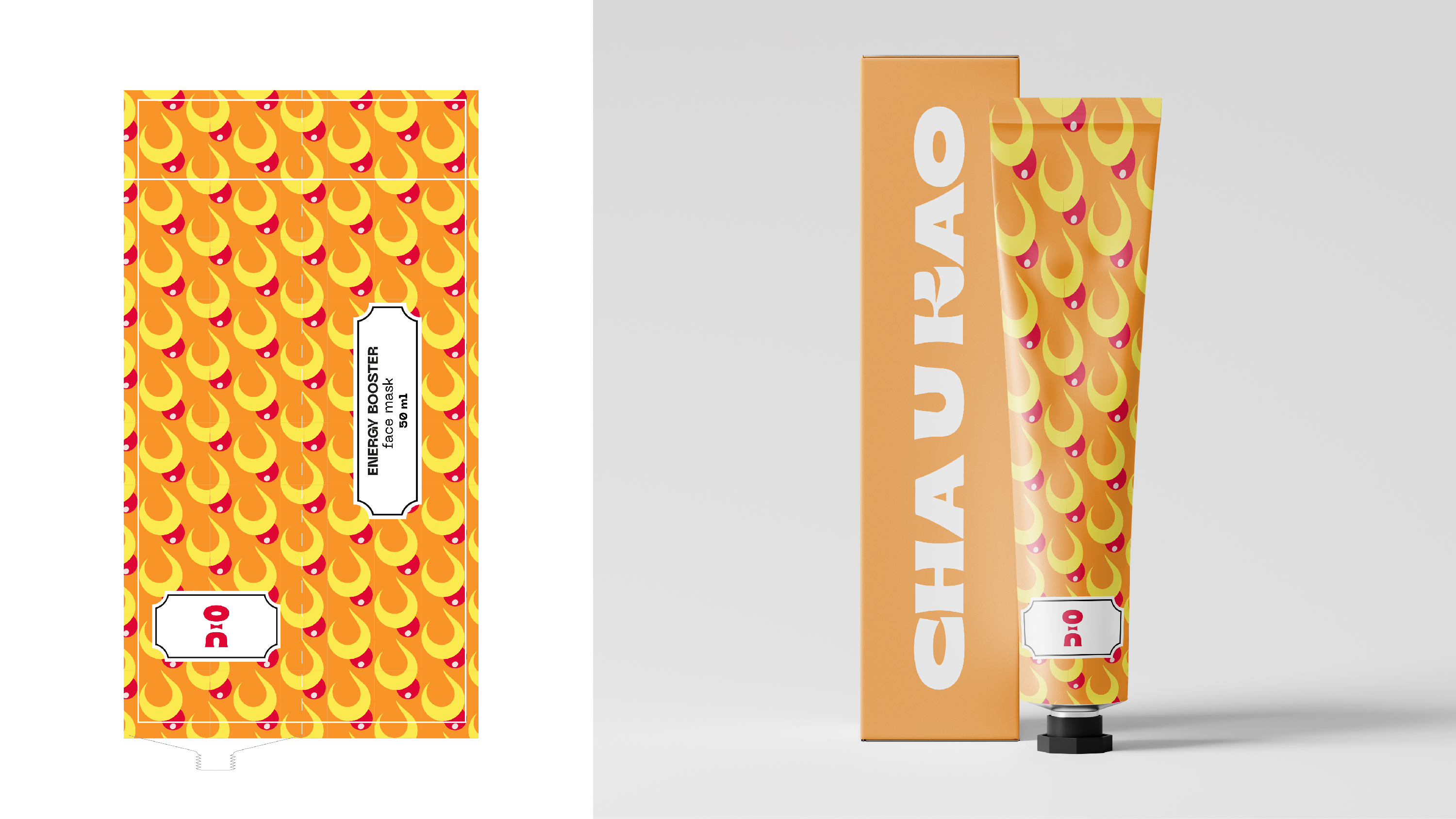 Разработка дизайна туб для серии масок CHA U KAO — Изображение №10 — Брендинг, Иллюстрация на Dprofile