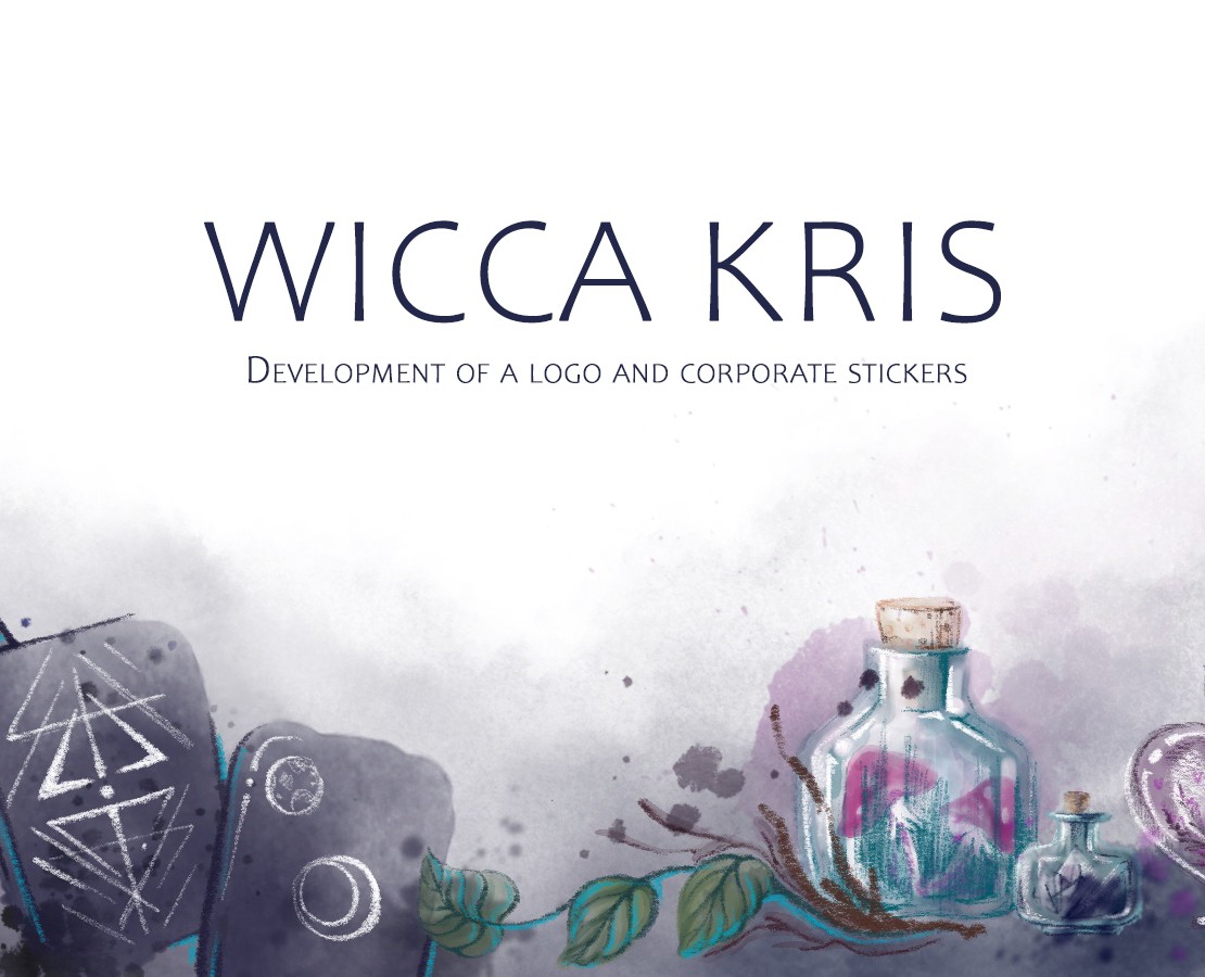 wicca kris - logo and sticker design — Брендинг, Иллюстрация на Dprofile